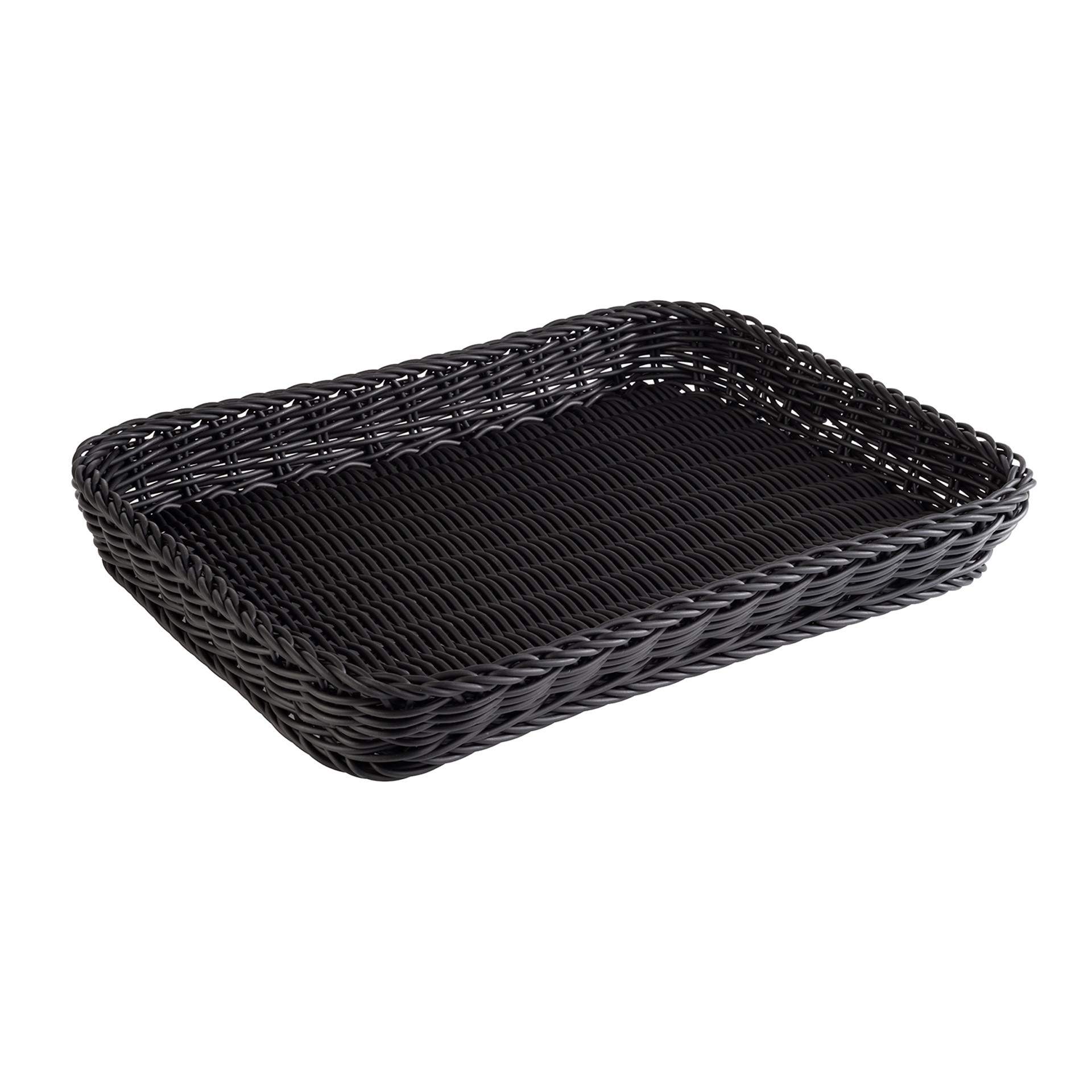 Korb - Serie Profi Line - schwarz - Abm. 40,0 x 30,0 x 5,0 cm - Polypropylen - 50908-B
