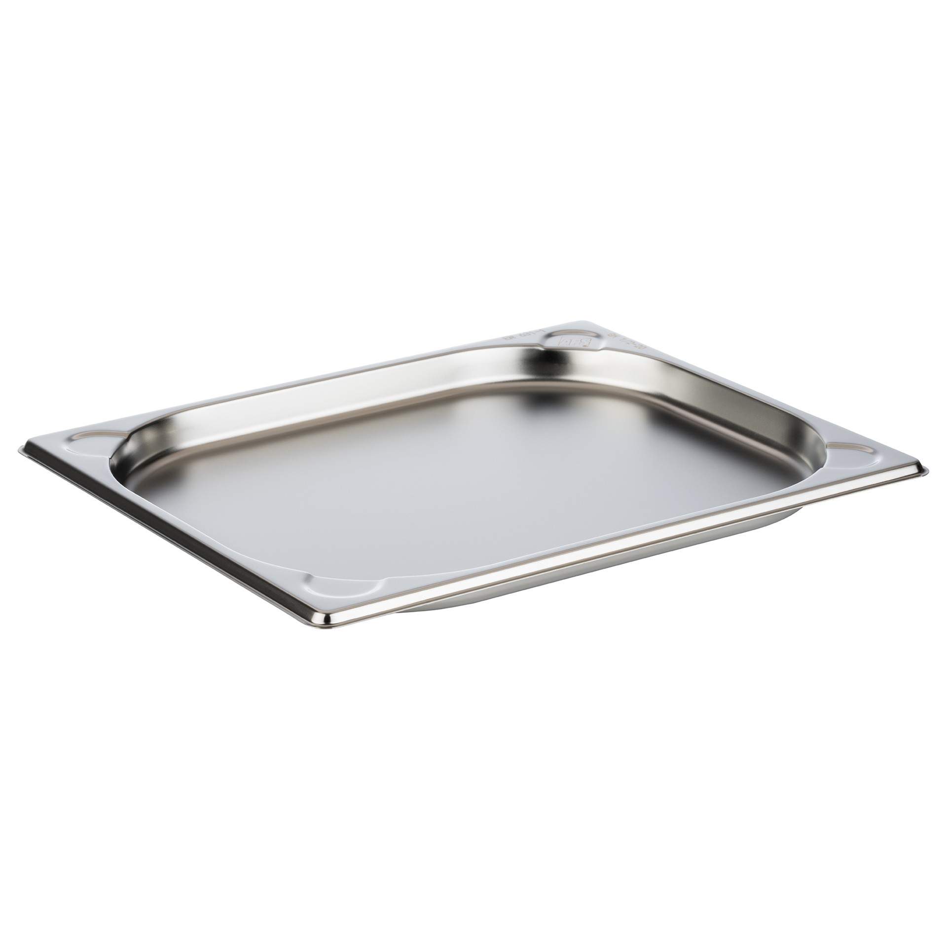 GN-Behälter - Inhalt 1,0 l - GN 1/2 (325 x 265 mm) - 20 mm - Edelstahl - 81200-B
