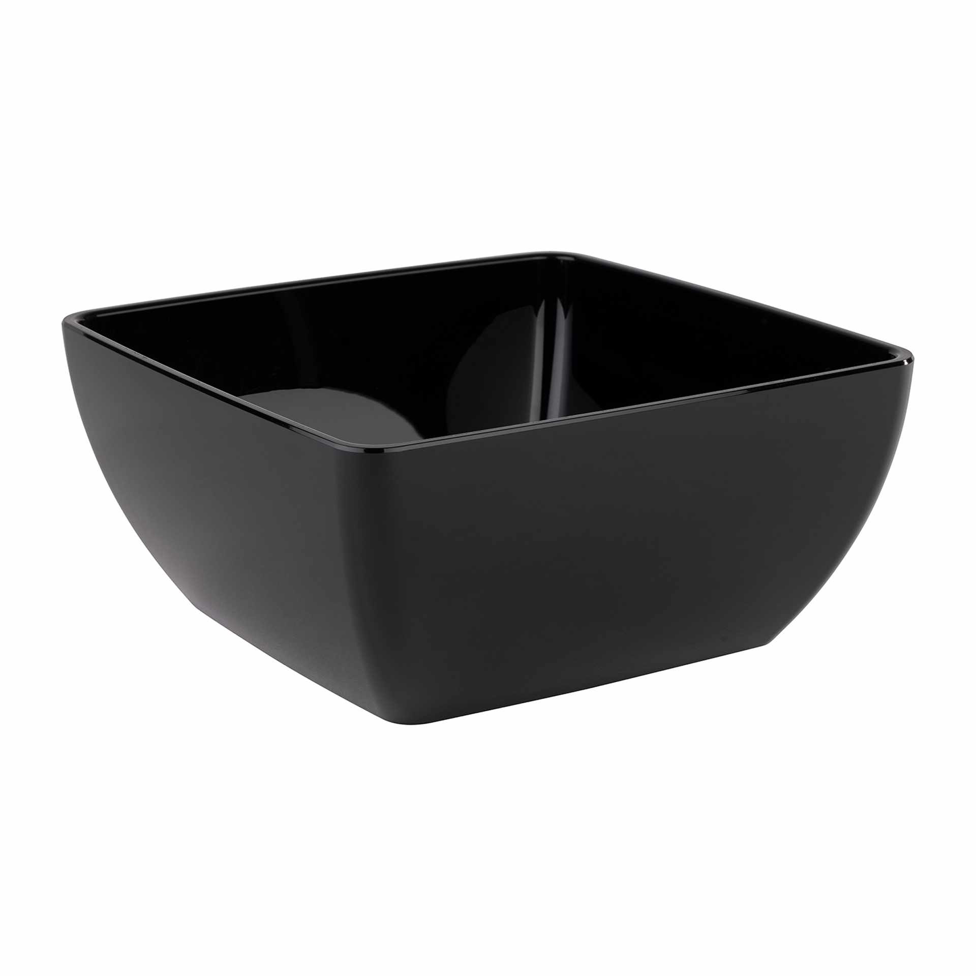 Schale - Serie Friendly - schwarz - rechteckig - Abm. 25,0 x 25,0 x 12,0 cm - Inhalt 3,8 l - PET - 79009-B