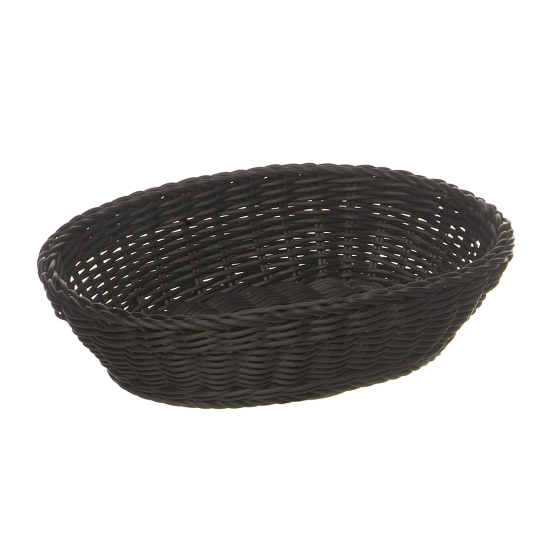 Korb - Serie Profi Line - schwarz - oval - Abm. 25 x 19 x 6,5 cm - Polypropylen - 50802-B