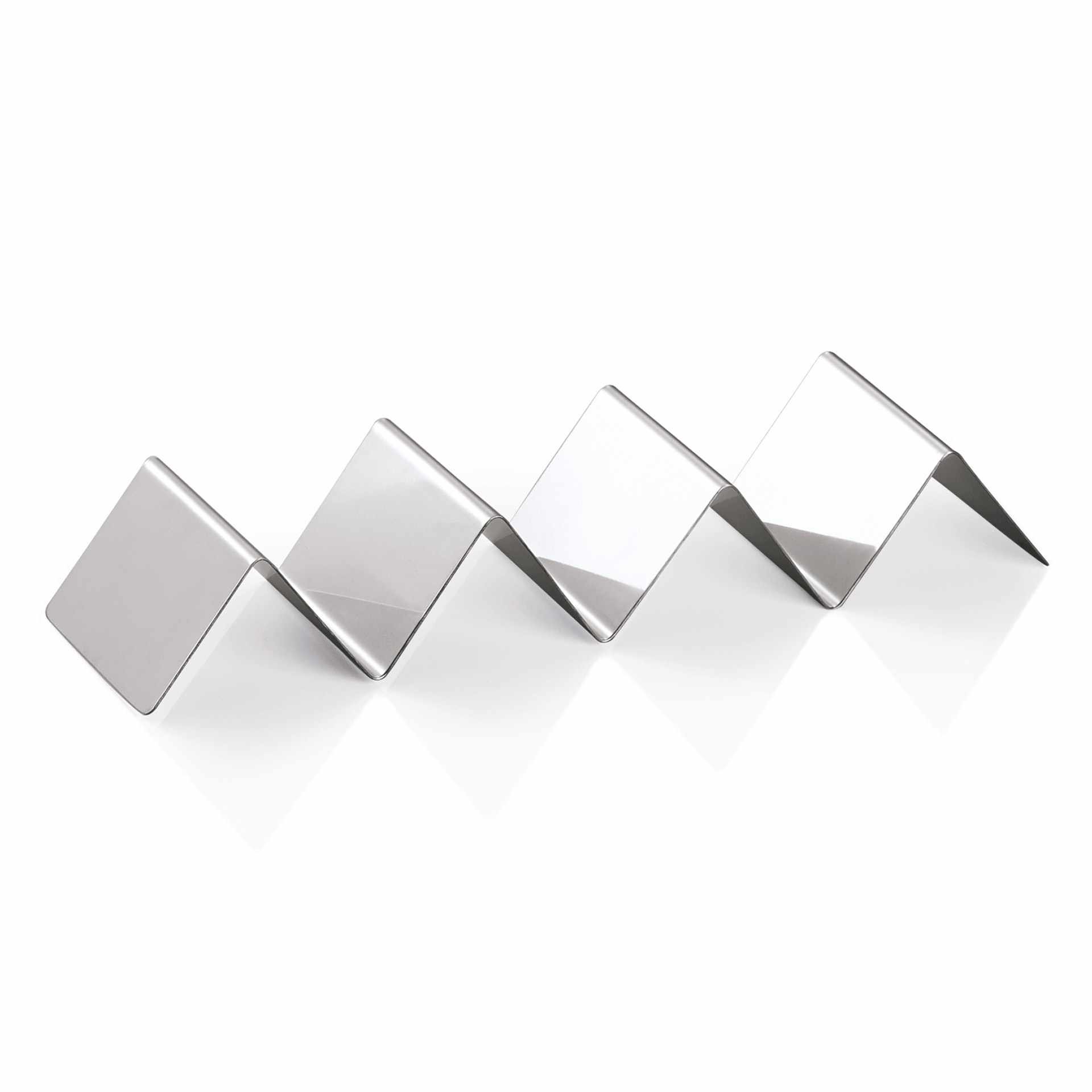 Snackpresenter - mit 3 Ablagen - Abm. 28 x 8 x 4,5 cm - Chromnickelstahl