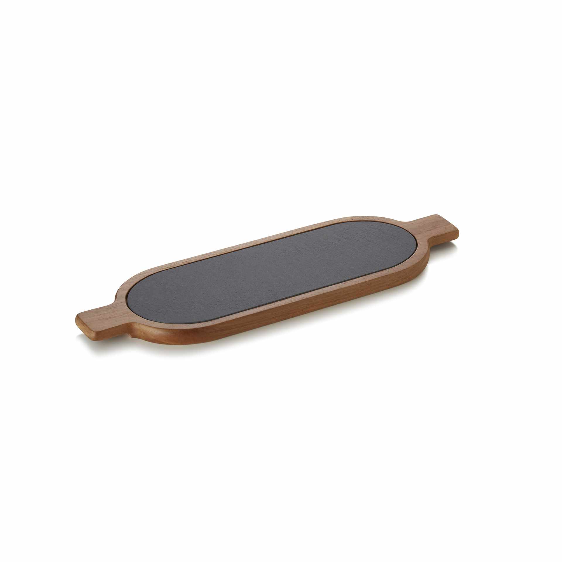 Servierbrett - Serie Slate & Serve - Naturschiefer / Akazienholz