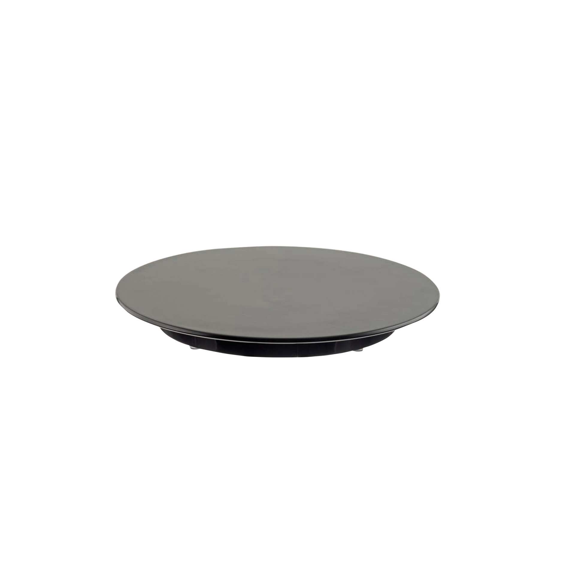 Tortenplatte - schwarz - Abm. 24,0 x 24,0 x 3,0 cm - Melamin - 227129-C