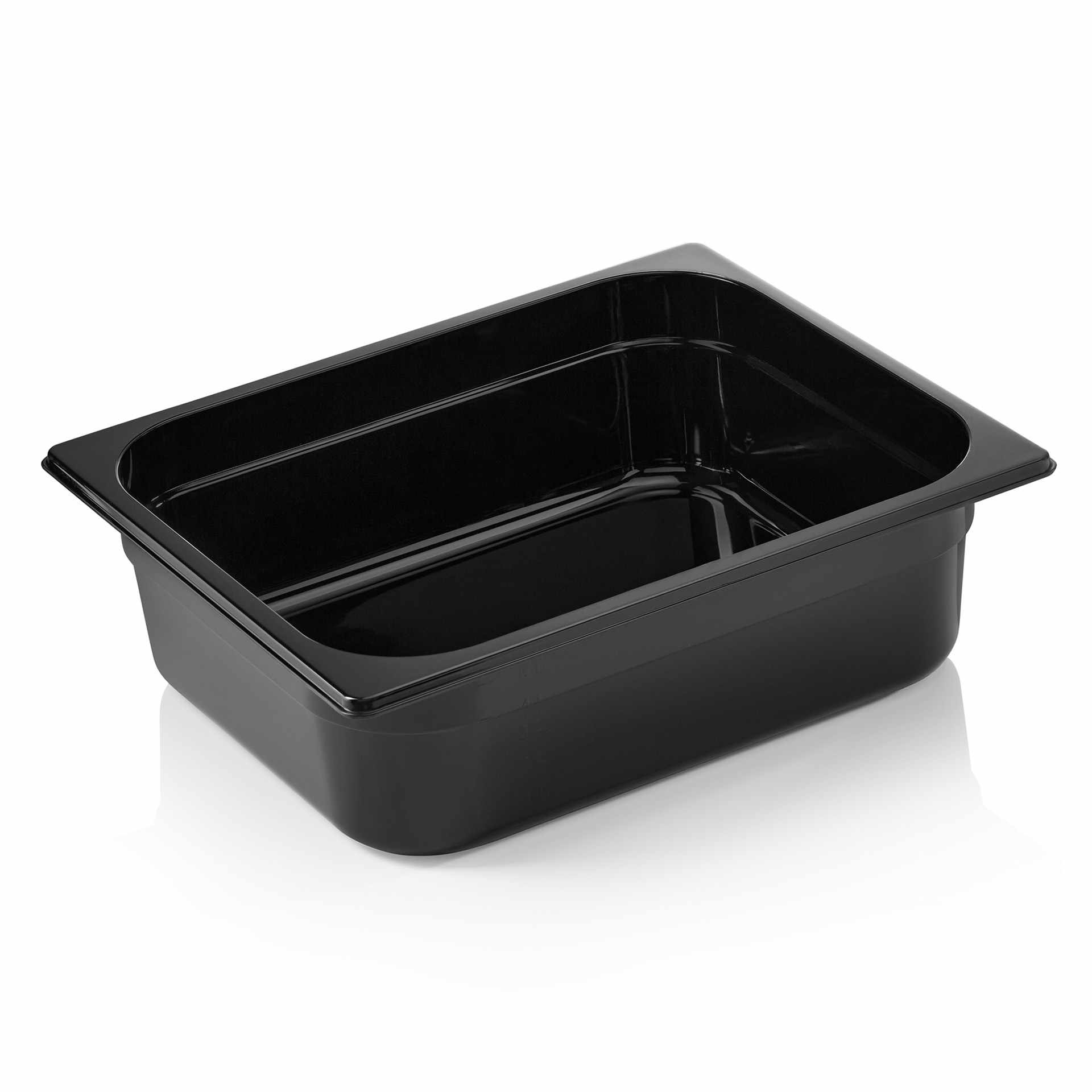 GN-Behälter - Serie GN 96 Black - schwarz - Inhalt 6,1 l - GN 1/2 (325 x 265 mm) - Polycarbonat
