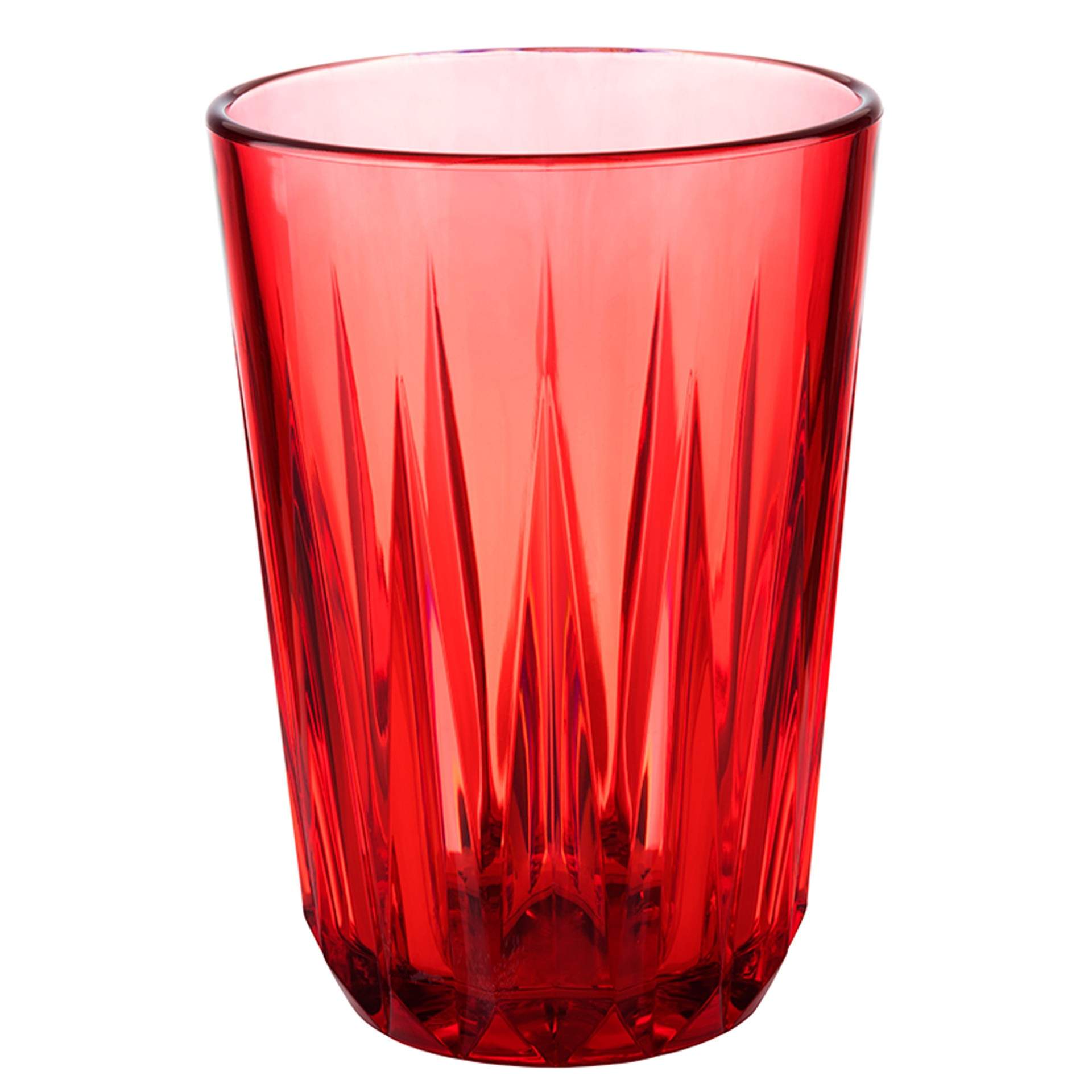 Trinkbecher - Serie Crystal - rot - Abm. 9,5 cm - Ø 7,0 cm - Inhalt 0,15 l - Tritan - 10510-B