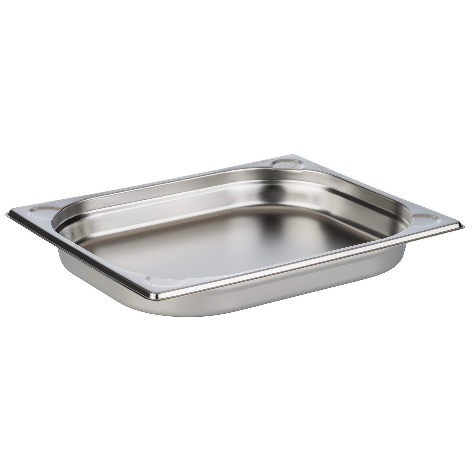 GN-Behälter - Inhalt 2,0 l - GN 1/2 (325 x 265 mm) - 40 mm - Edelstahl - 81201-B