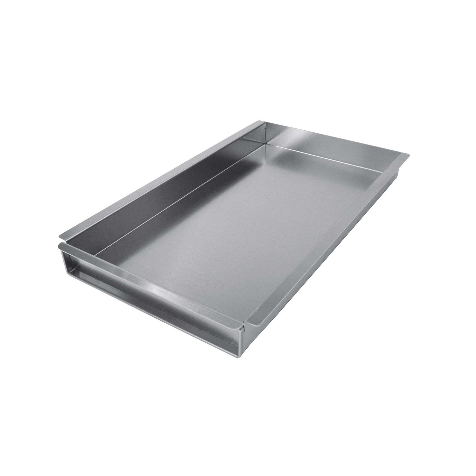 Schnittkuchenblech - mit Vorsatzschiene - Abm. 53,5 x 32,5 x 5,0 cm - GN 1/1 (530 x 325 mm) - 50 mm - Edelstahl - 995860-C