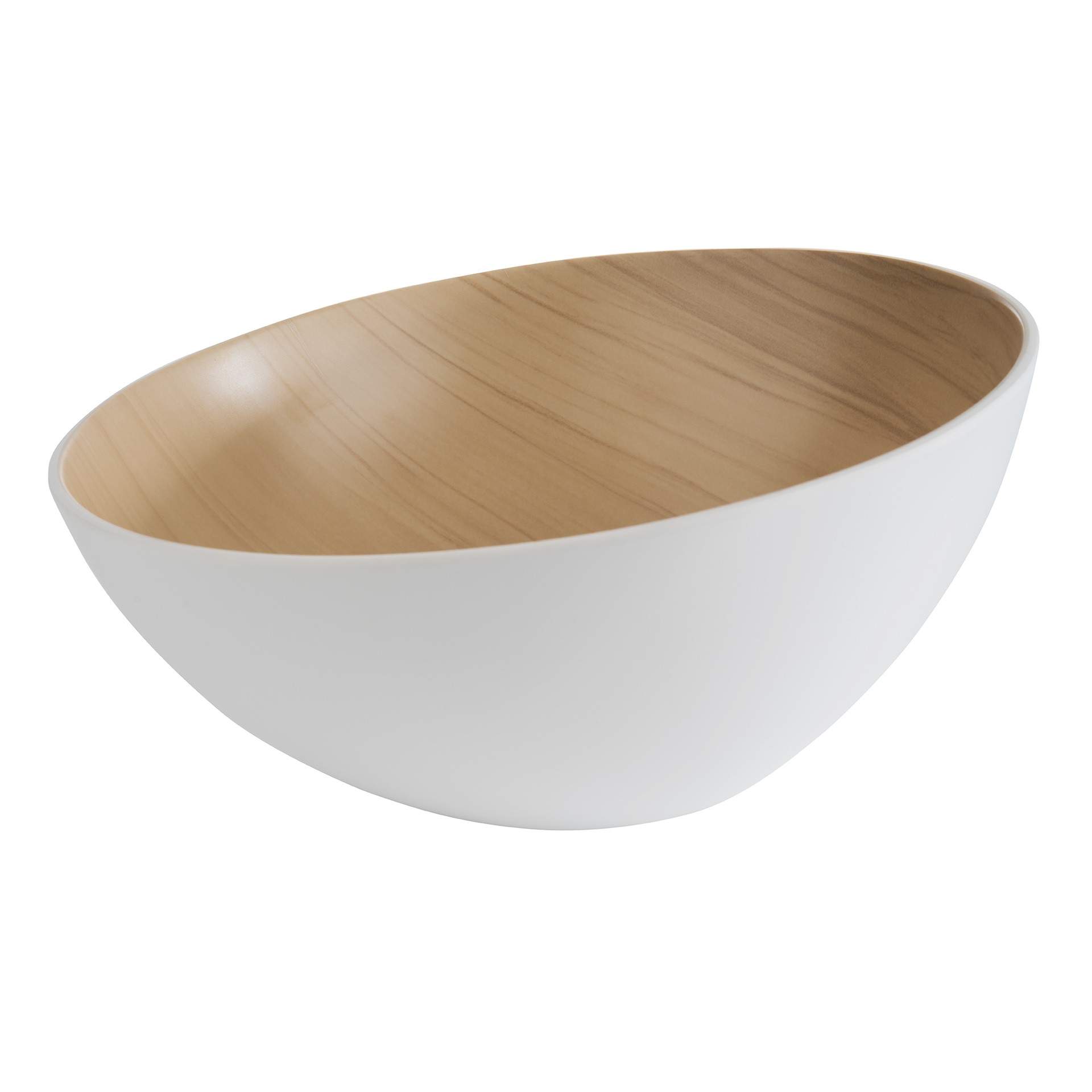 Schale - Serie Frida Lock - weiß / beige - rund - Abm. 10 / 14 cm - Inhalt 2,60 l - Melamin - 84924-B