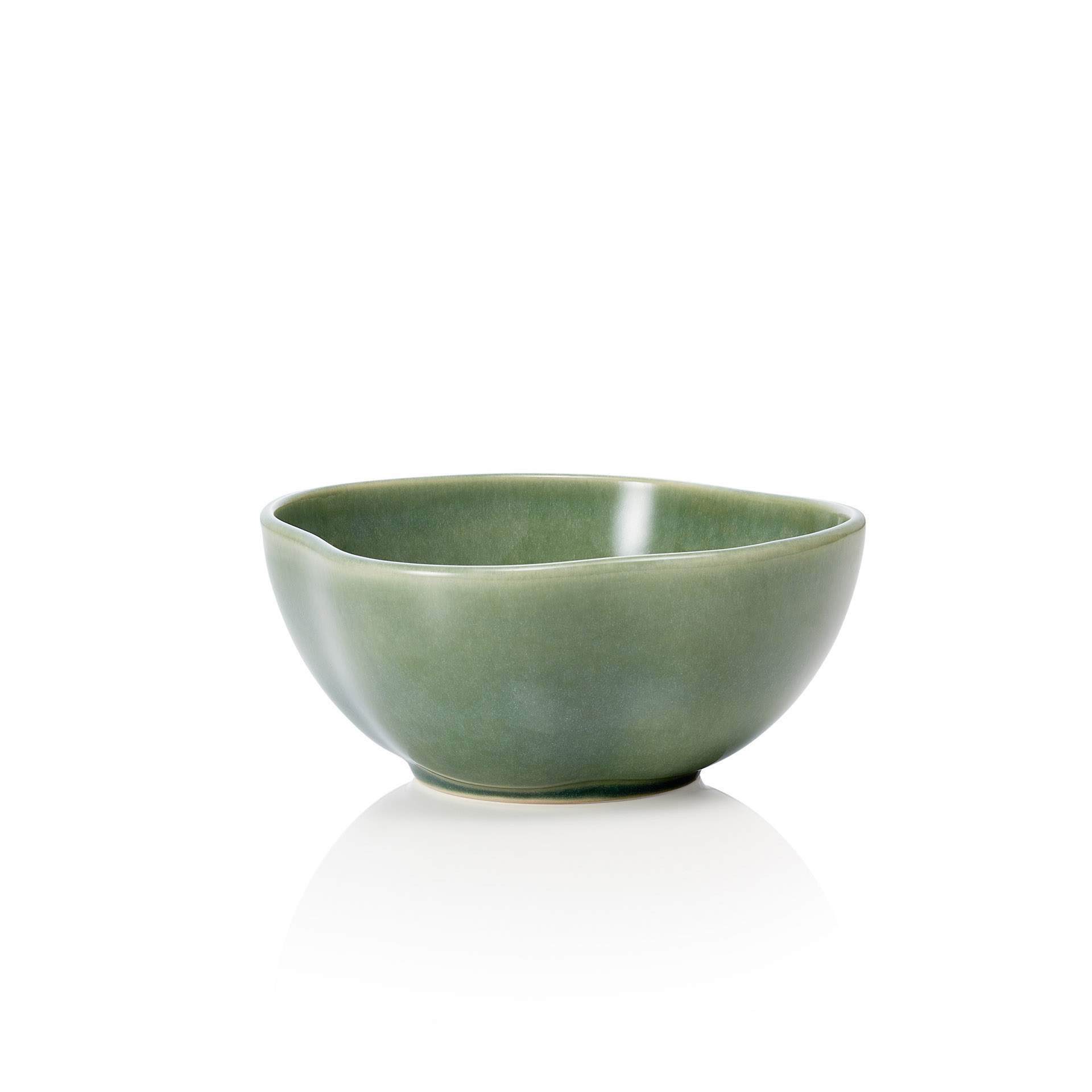 Schale - Set á 6 Stück - Serie Organic+ - myrtle green - Abm. 7 cm - Ø 16 cm - Steinzeug - 462303016-A