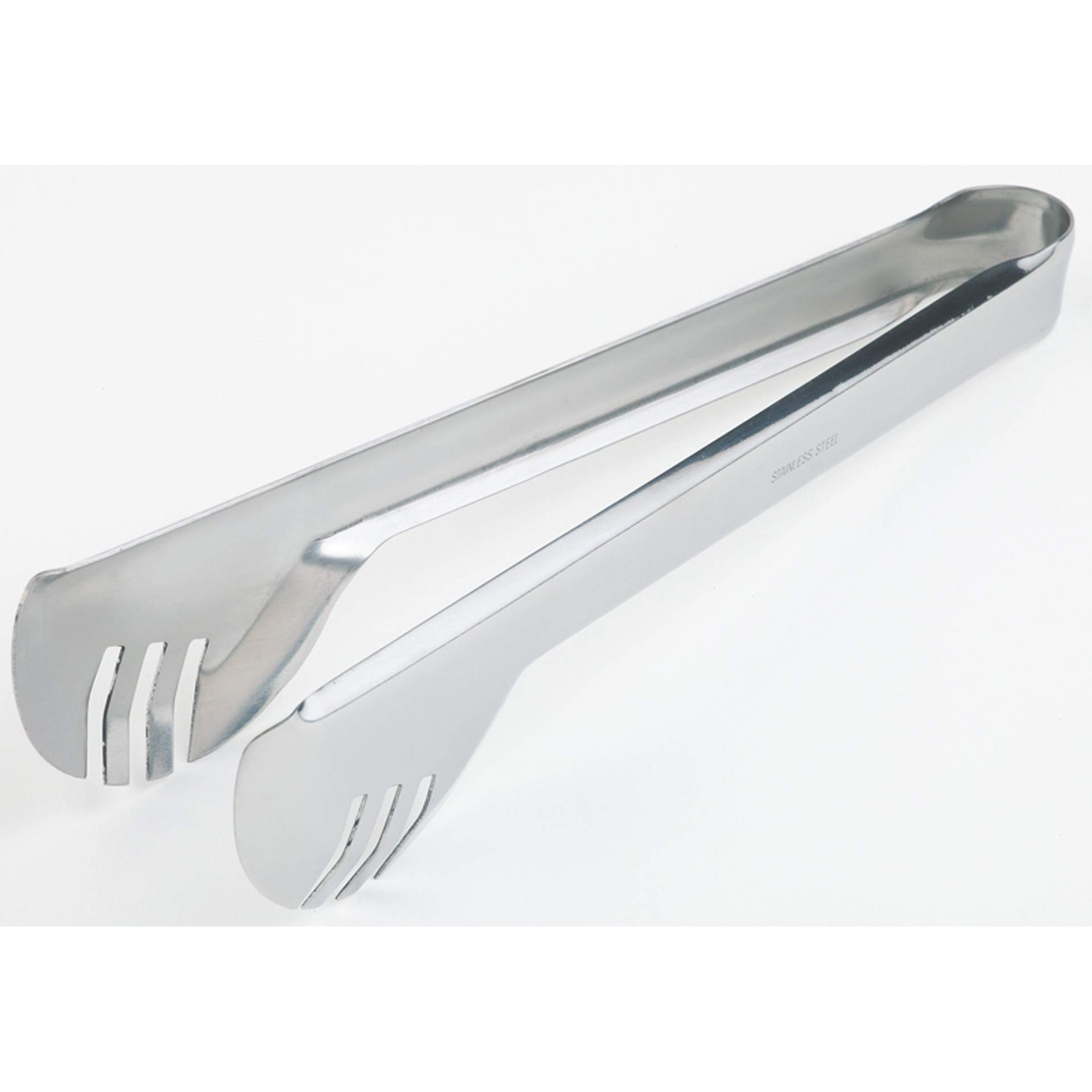 Salatzange - beidseitig geschlitzt - hochglanzpoliert - Abm. 24 cm - Edelstahl - 75801-B