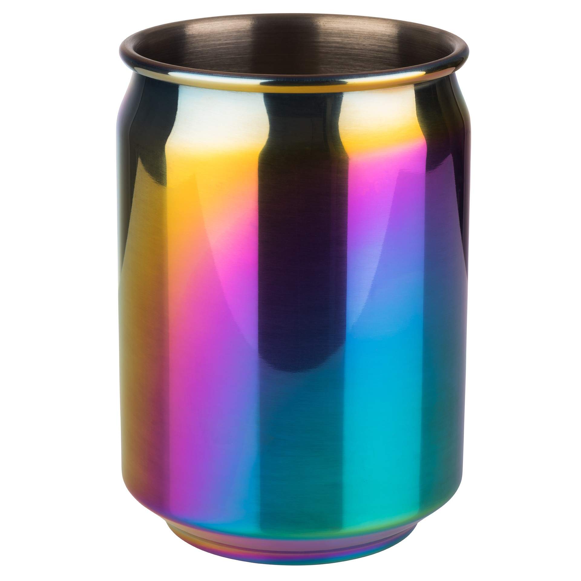 Becher - Serie Cool - Regenbogenoptik - rund - Abm. 10,5 cm - Ø 7,5 cm - Inhalt 0,35 l - Edelstahl - 93374-B