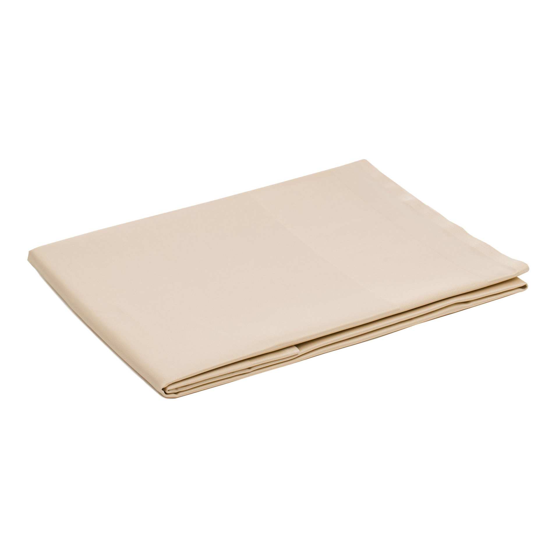 Tischdecke - Atlaskante - Serie TOCCATA - sand - Abm. 130 x 130 cm - Baumwolle - 3801-70-1313-D