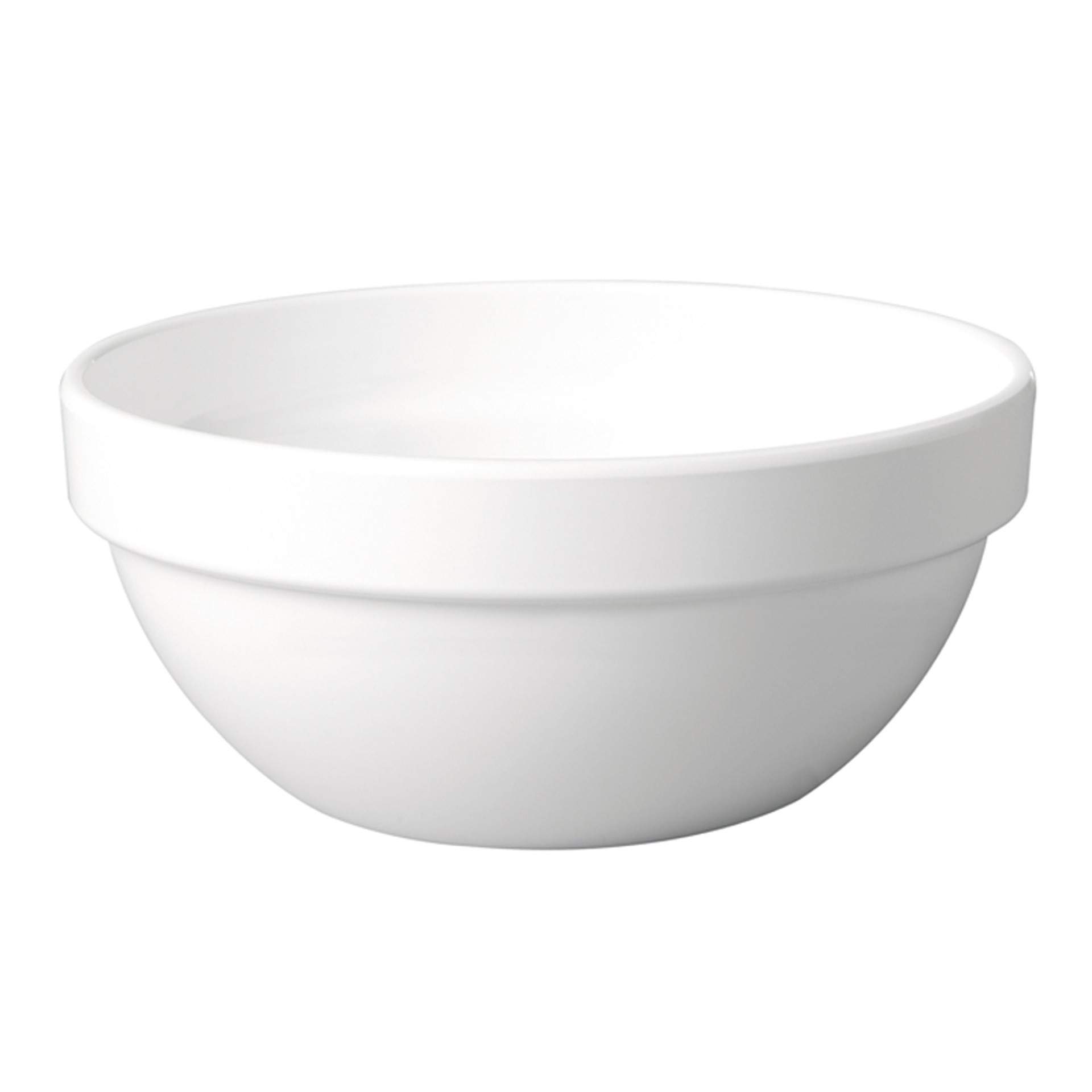 Schale - Serie Casual Maxi - weiß - rund - Abm. 6,5 cm - Ø 14,0 cm - Inhalt 0,50 l - Melamin - 83700-B