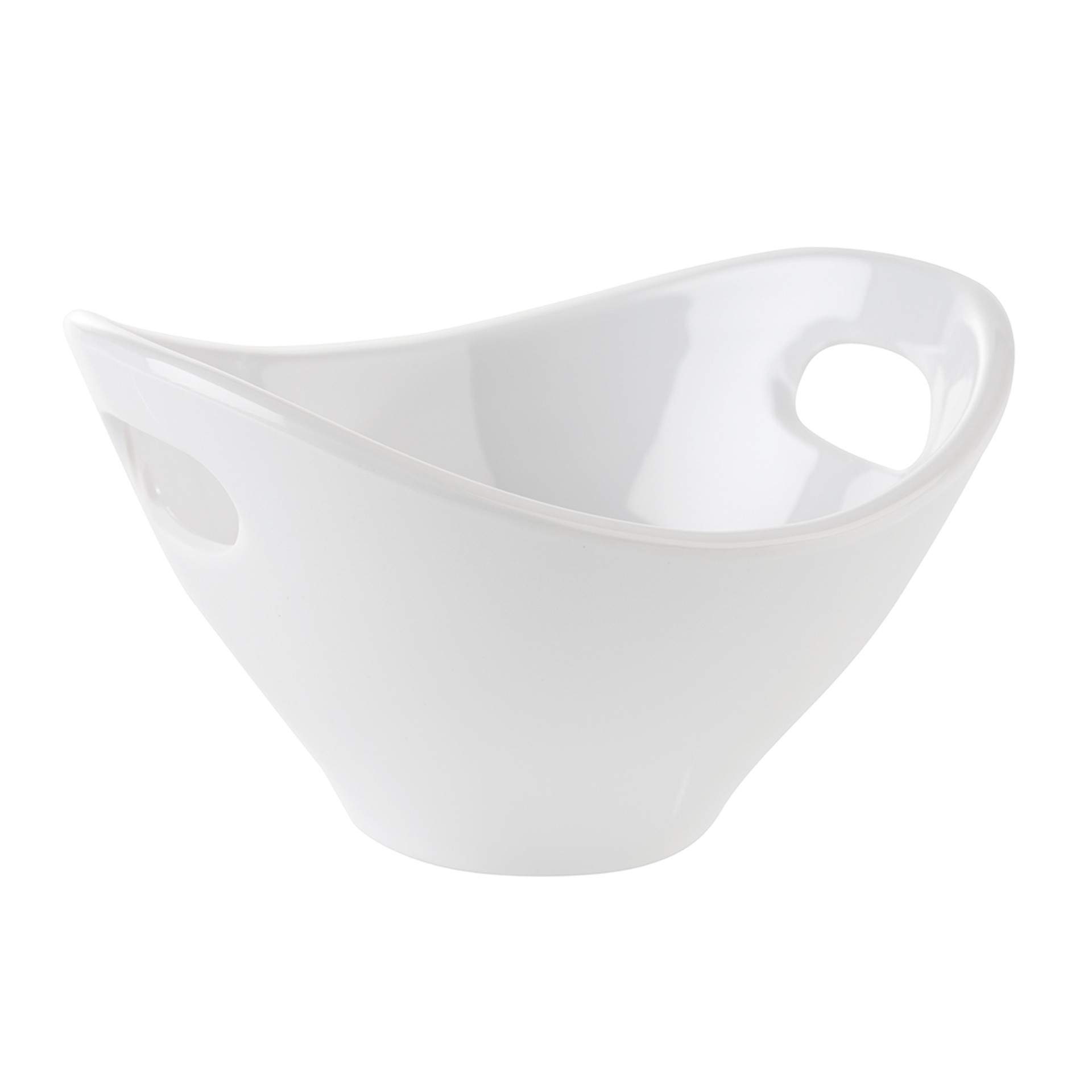 Schale - mit Griffmulden - Serie Mini - weiß - Abm. 13,0 x 12,0 x 7,5 cm - Inhalt 0,18 l - Melamin - 84449-B