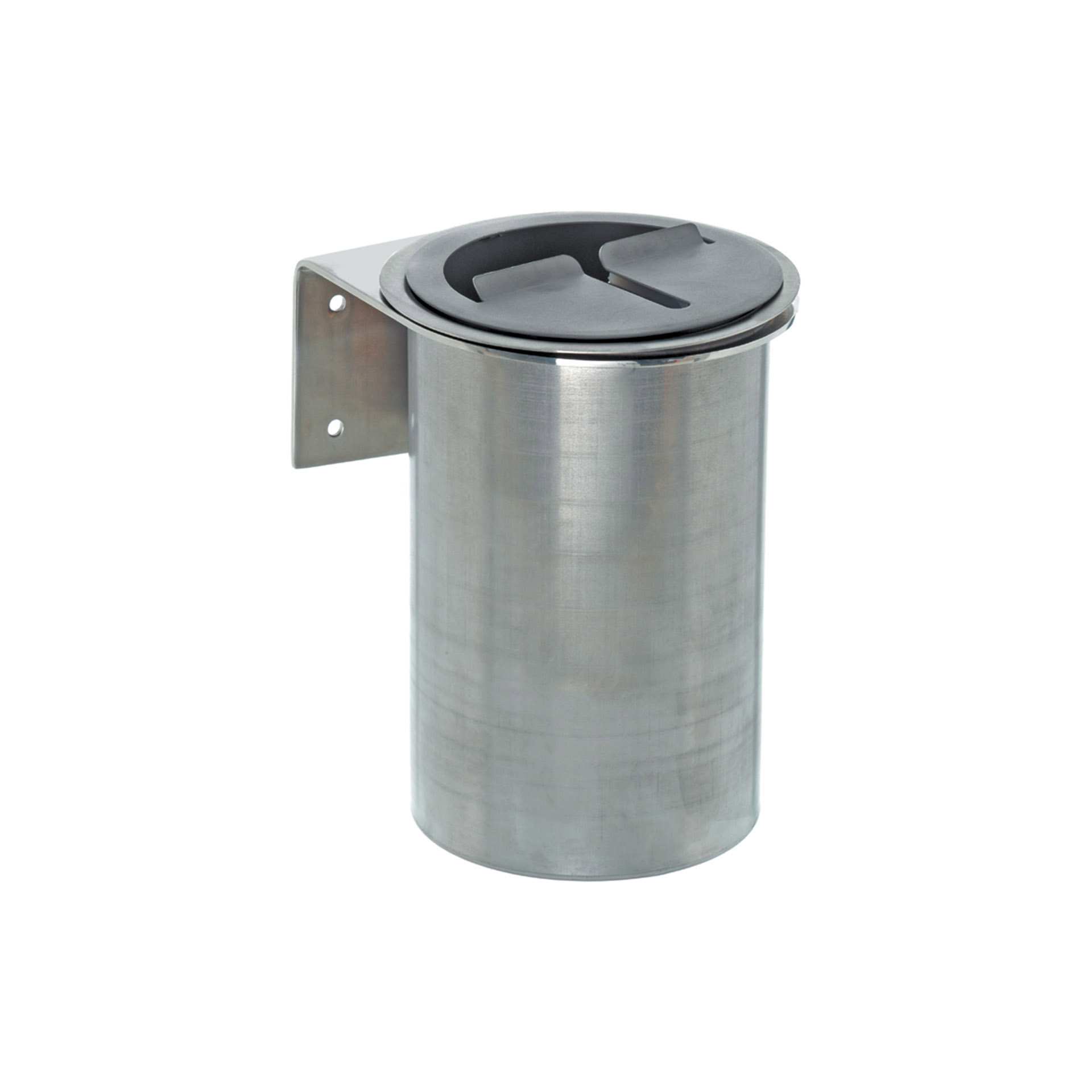 Messer-Abstreifbehälter - mit Schlitzdeckel - Abm. 14,0 x 14,0 x 19,0 cm - Edelstahl - 270004-C