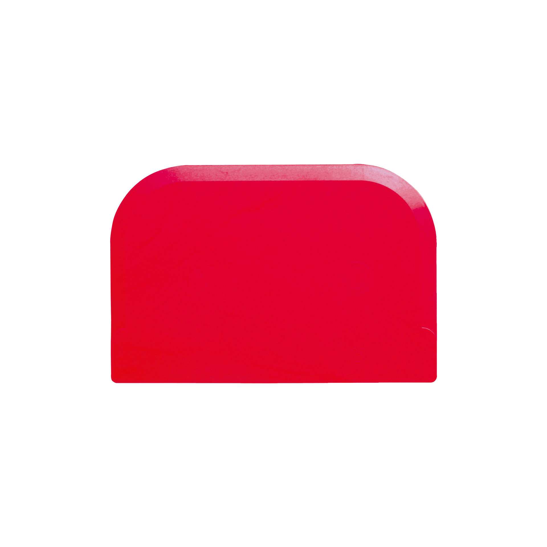 Cremeschaber - rot - Abm. 15,1 x 10,2 x 0,2 cm - Polypropylen - 227856-C