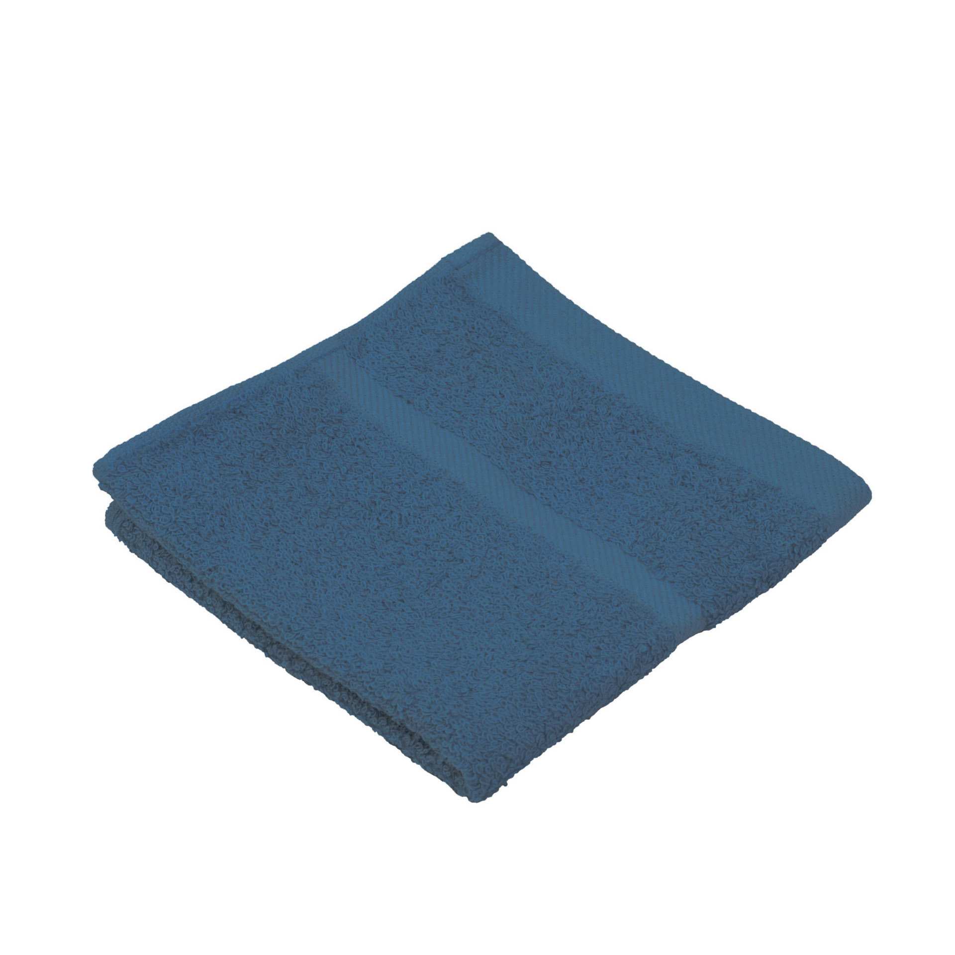 Seiftuch - 4-seitig gesäumt - Serie SYLT - kobaltblau - Abm. 30 x 30 cm - Baumwolle - 7881-51-2-D