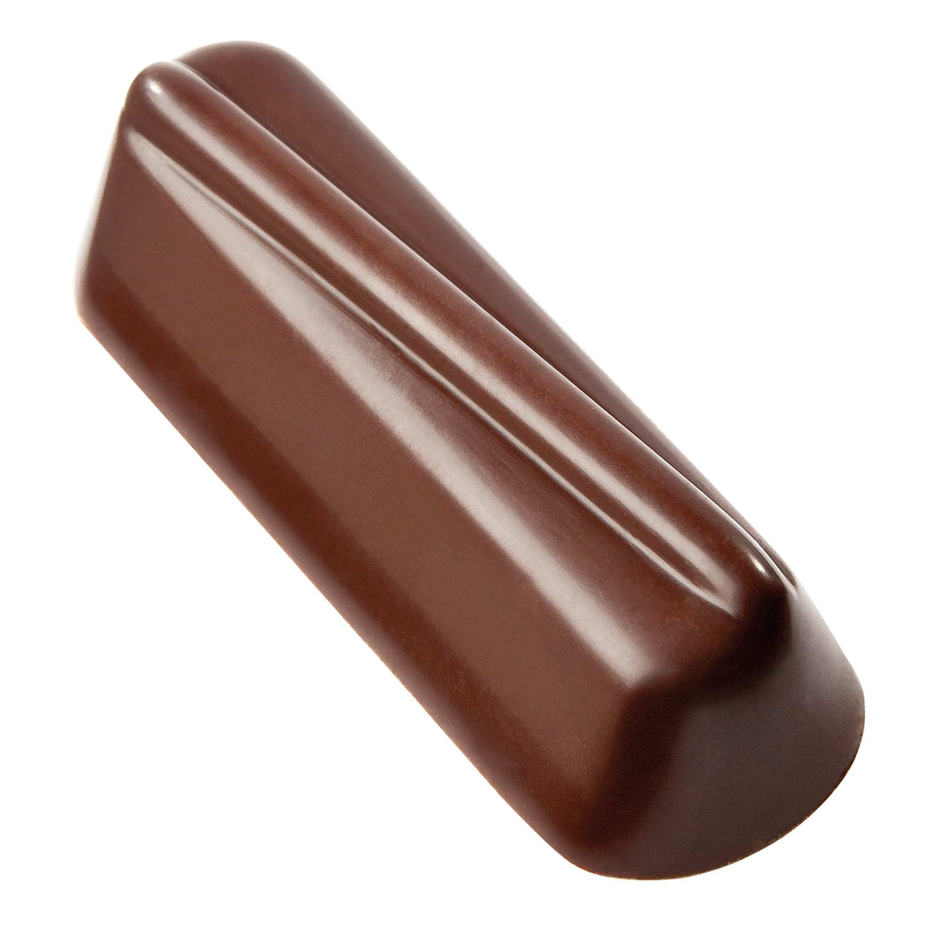 Schokoladen-Form - Riegel mit Linie - Abm. 27,5 x 13,5 x 2,4 cm - Polycarbonat - 421784-C