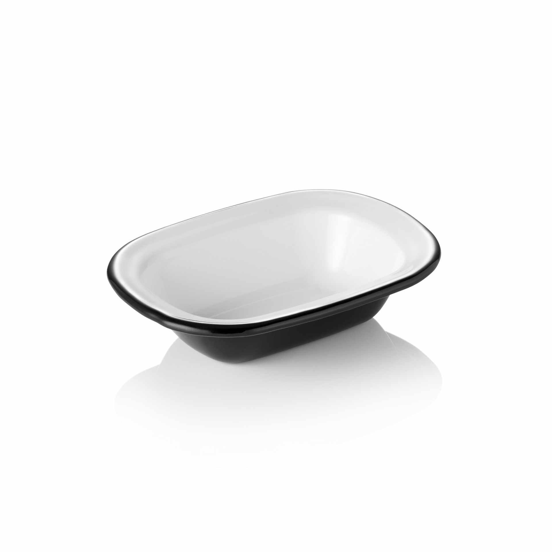 Schale - Serie Grace - Abm. 16 x 12 x 3,5 cm - Inhalt 0,2 l - Emaille