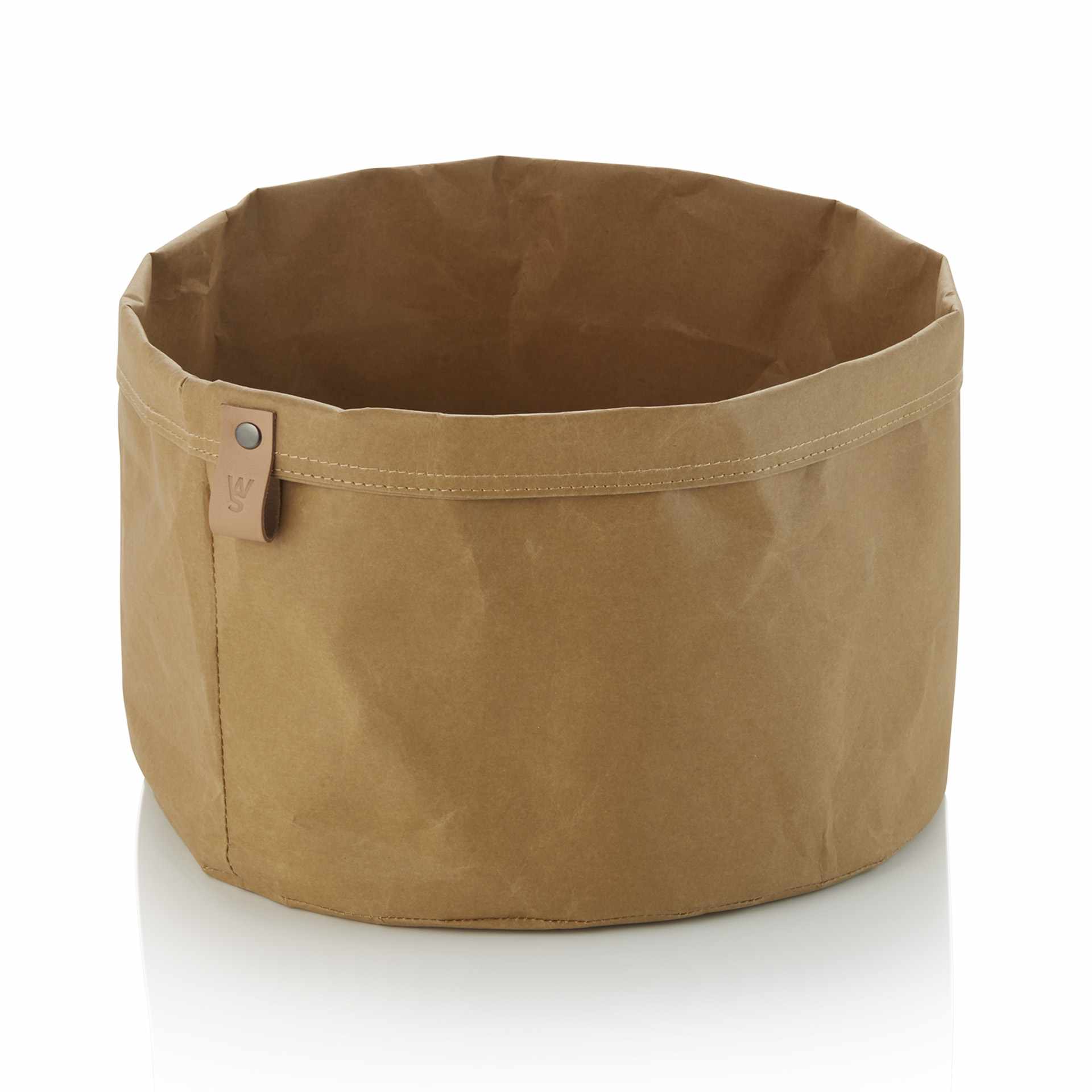 Brottasche - Serie Craft & Crumble - khaki - Höhe 22,0 cm - Ø 30,0 cm - Kraftpaper