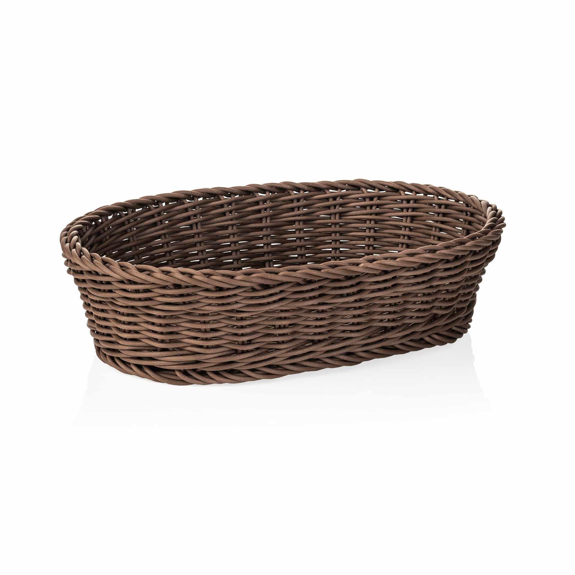 Korb - braun - Abm. 28 x 16 x 8 cm - Polypropylen - 5075128-A