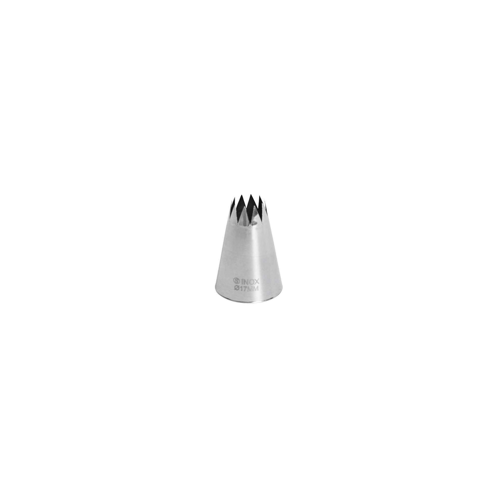 Sterntüllen - Ø: 17 mm - Abm. 3,5 x 3,5 x 5,0 cm - Edelstahl - 197565-C