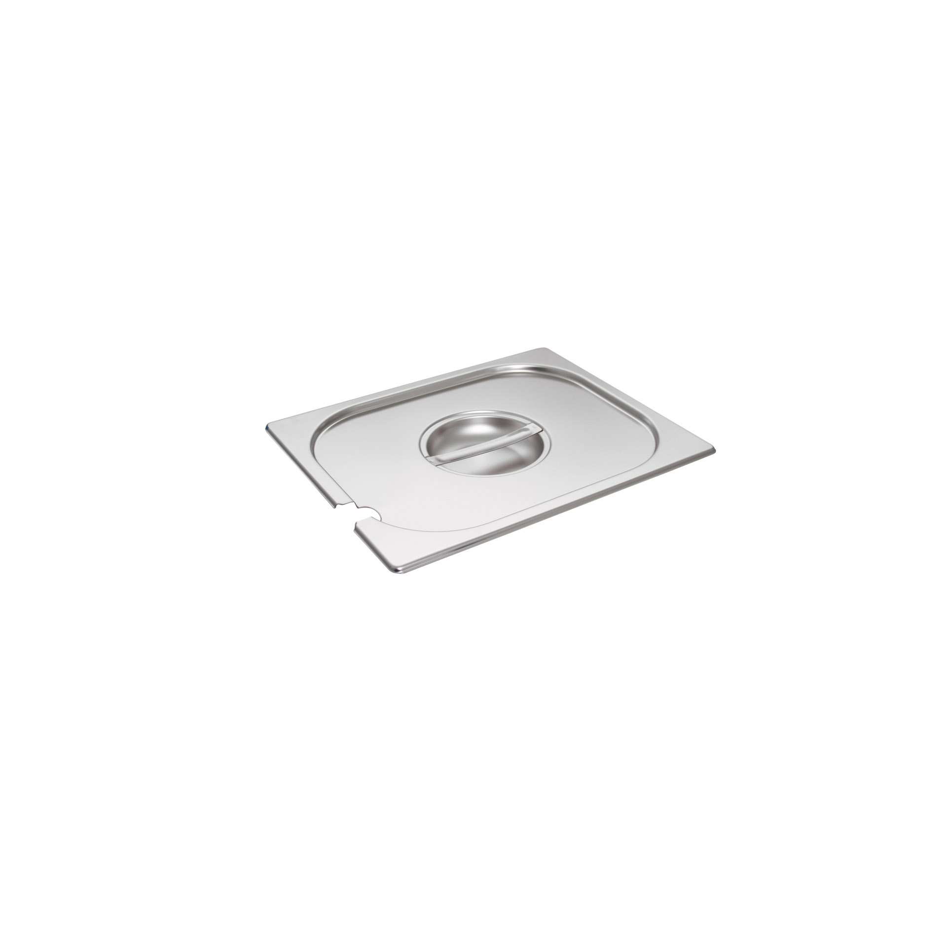 GN-Deckel - mit Löffelaussparung - Abm. 32,5 x 26,5 x 3,0 cm - GN 1/2 (325 x 265 mm) - Edelstahl - 530227-C