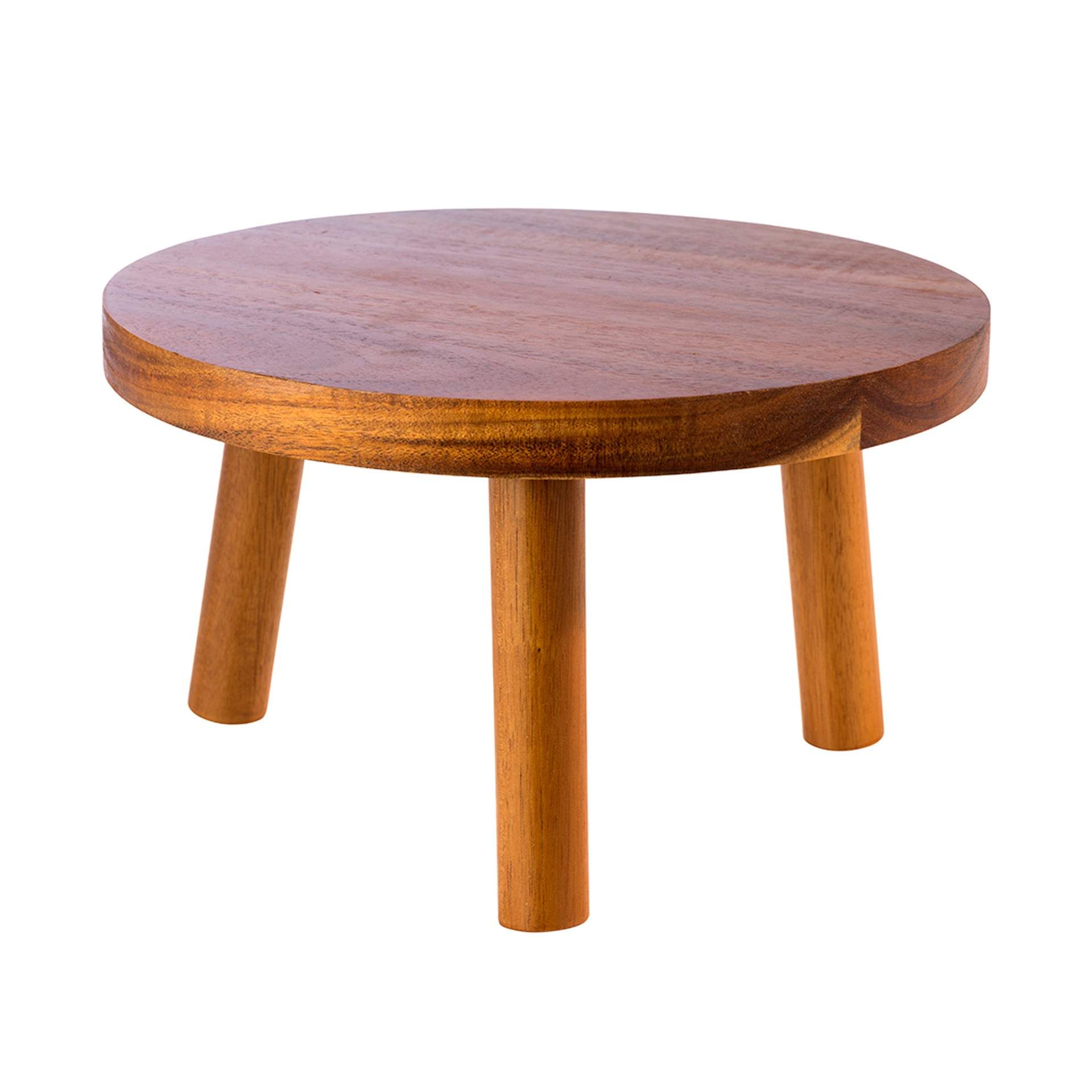 Buffet-Ständer - standfest - Abm. 15,0 cm - Ø 25 cm - Akazienholz - 33256-B