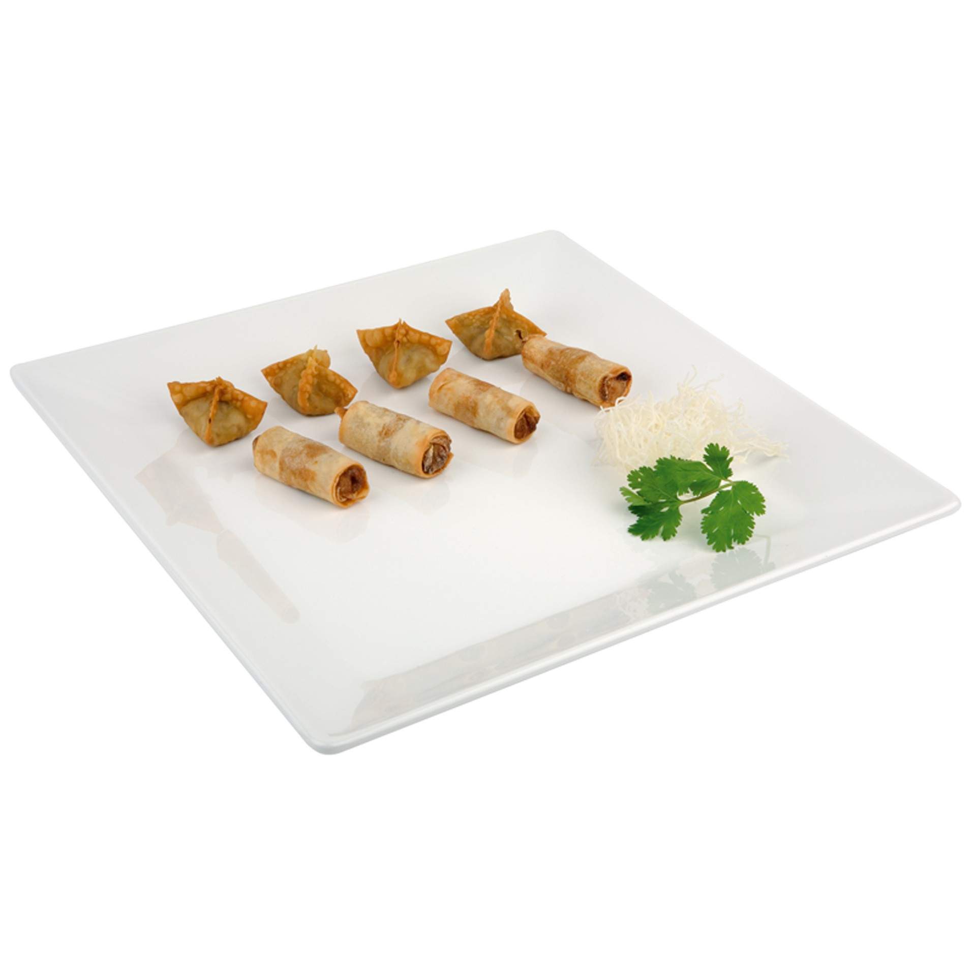 Tablett - Serie Pure - weiß - quadratisch - Abm. 21,0 x 21,0 x 3 cm - Melamin - 83407-B