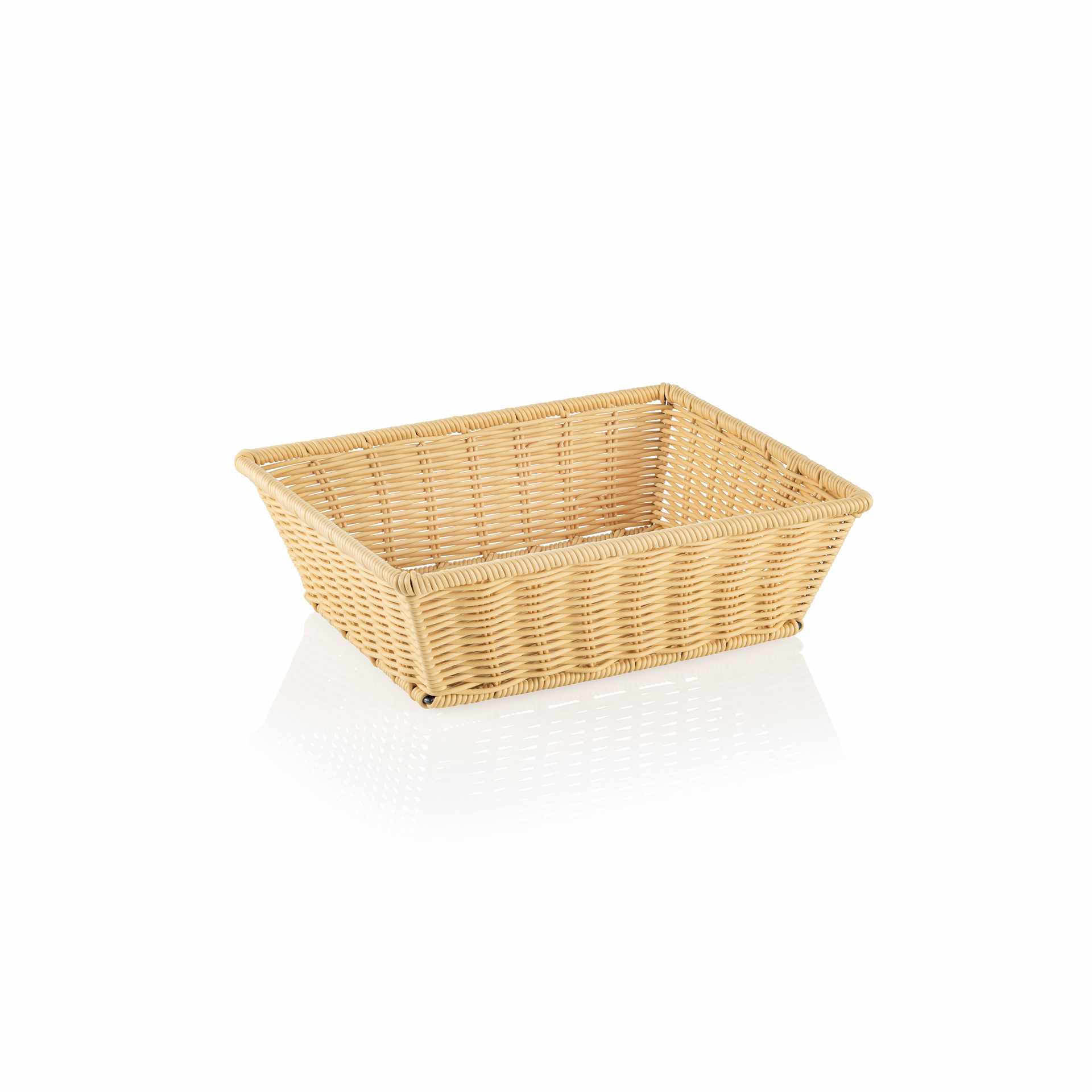 GN-Korb - hellbeige - Abm. 32,5 x 26,5 x 10 cm - GN 1/2 (325 x 265 mm) - 10 mm - Polypropylen - 5091312-A