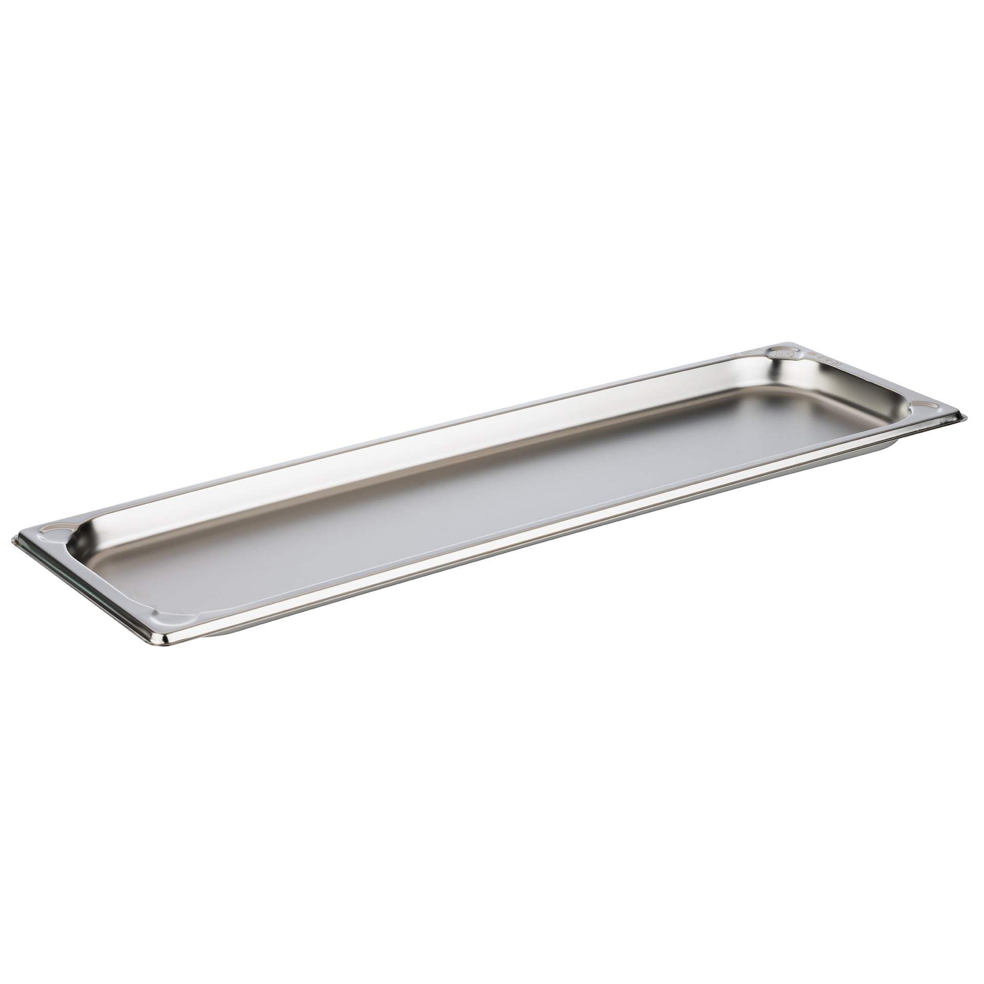 GN-Behälter - Inhalt 1,2 l - GN 2/4 (530 x 162 mm) - 20 mm - Edelstahl - 81800-B
