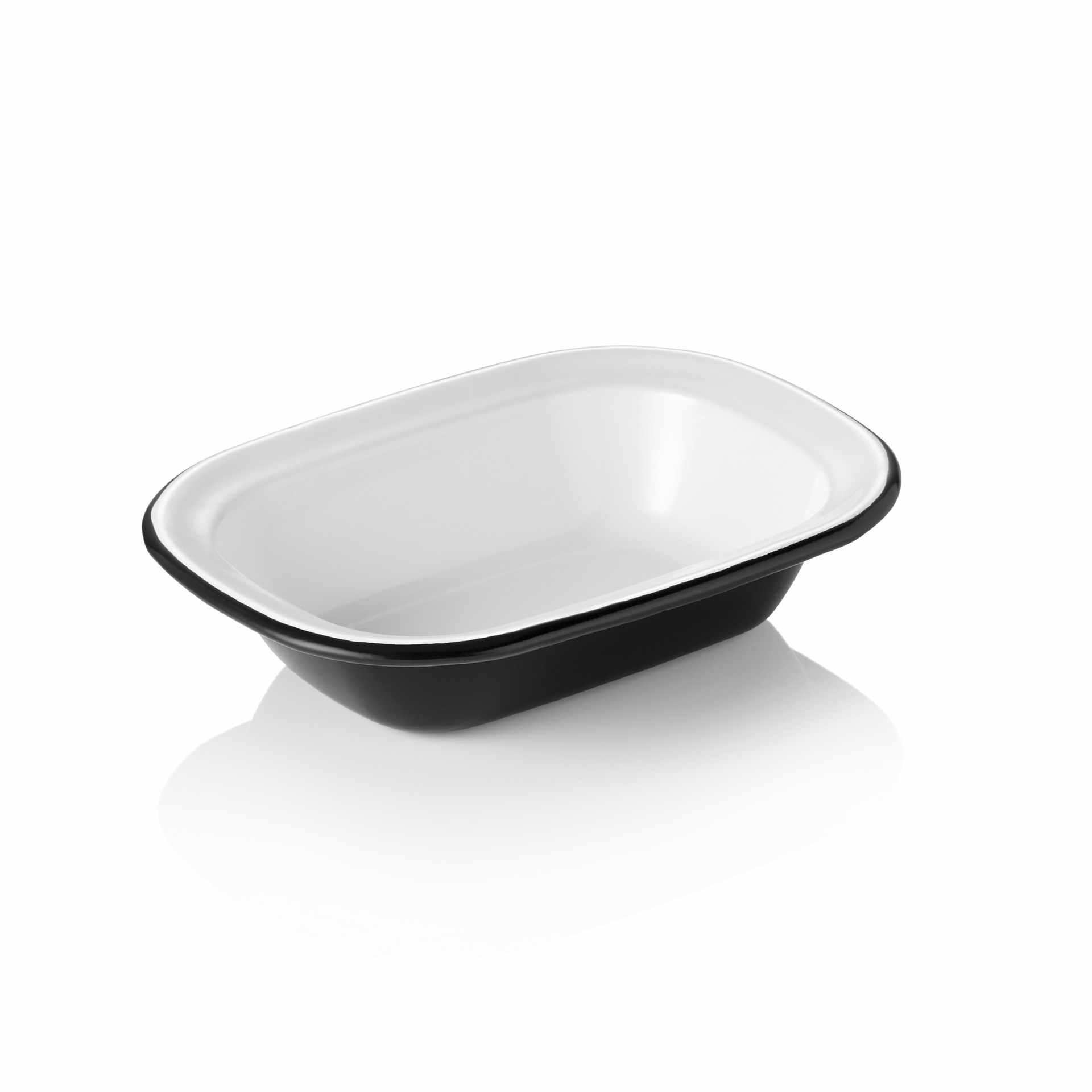 Schale - Serie Grace - Abm. 18 x 13,5 x 4 cm - Inhalt 0,4 l - Emaille