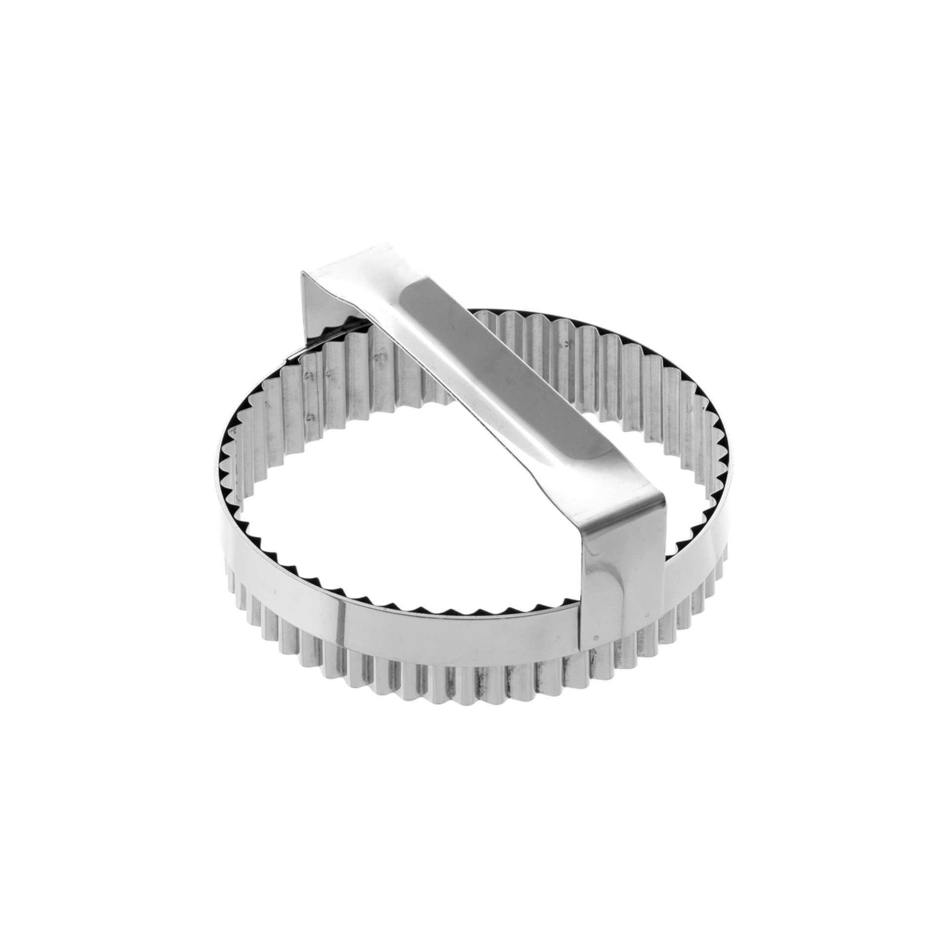 Ausstecher - gezackt - rund - Höhe 6,5 cm - Ø 14,5 cm - Edelstahl - 199740-C