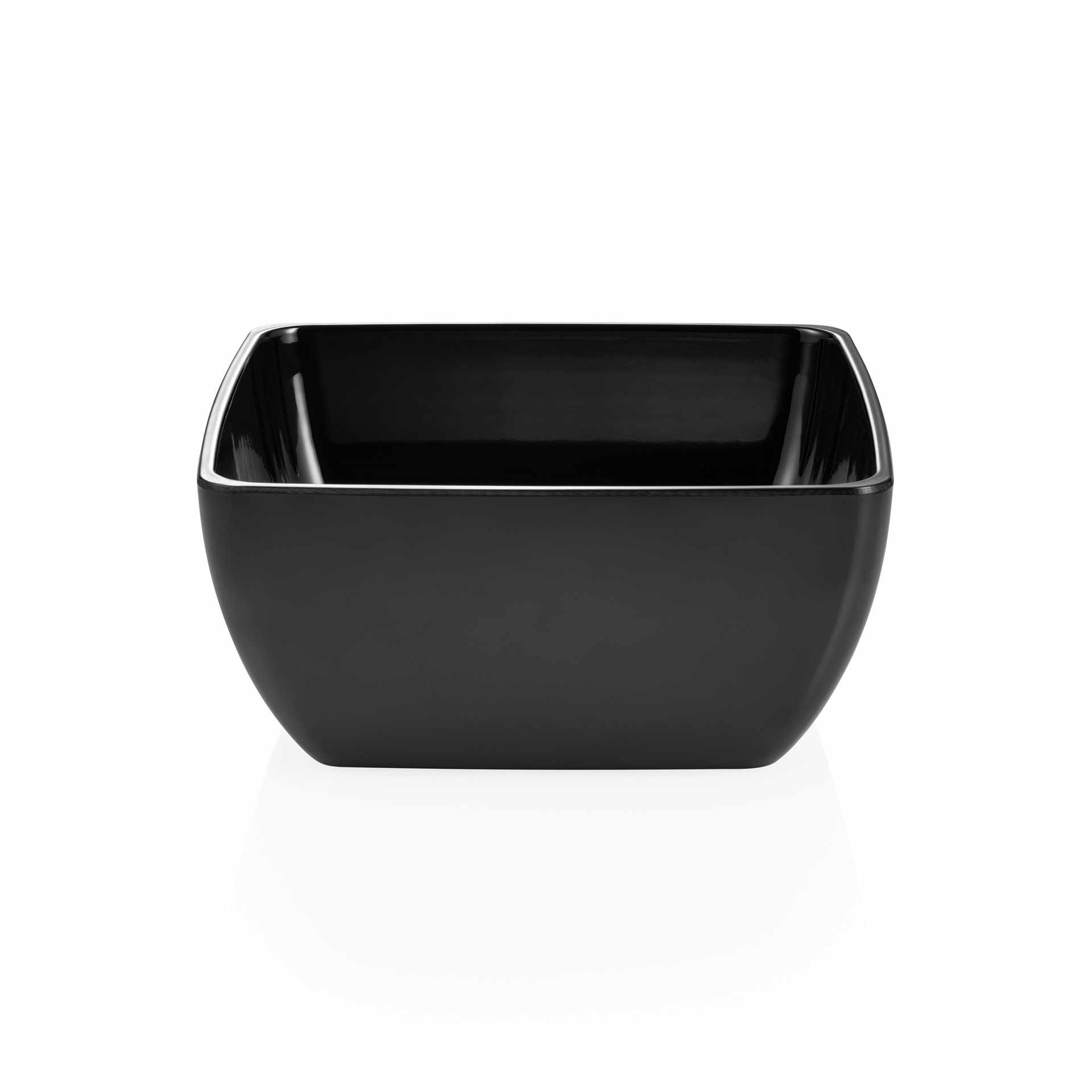 Schale - Serie Day & Night - schwarz - Abm. 25 x 25 x 11,5 cm - Inhalt 4,6 l - Melamin