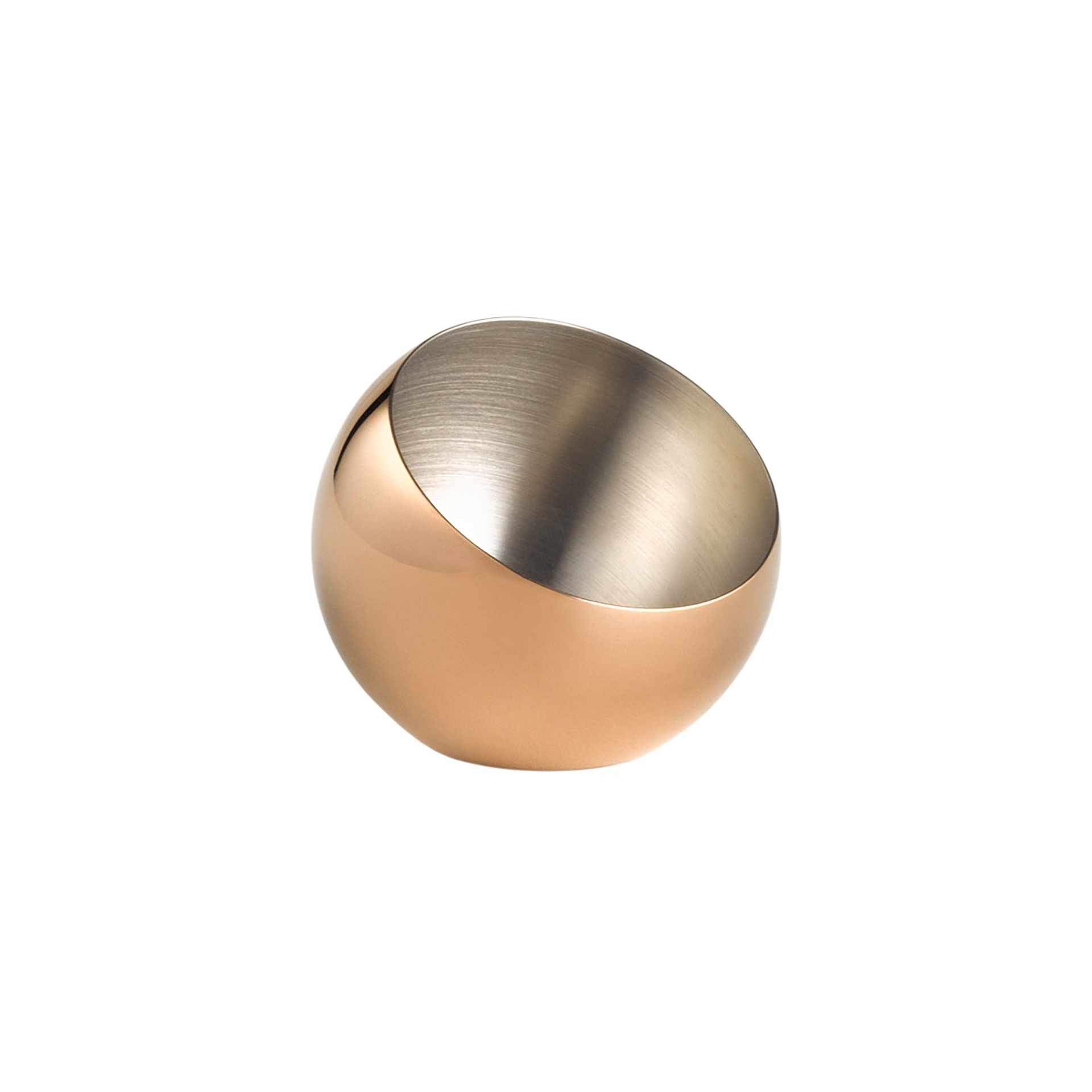 Schale - 3er Set - Serie Sphere - Kupfer-Look - rund - Höhe 7,0 cm - Ø 8 cm - Inhalt 0,10 l - Edelstahl - 40771-B