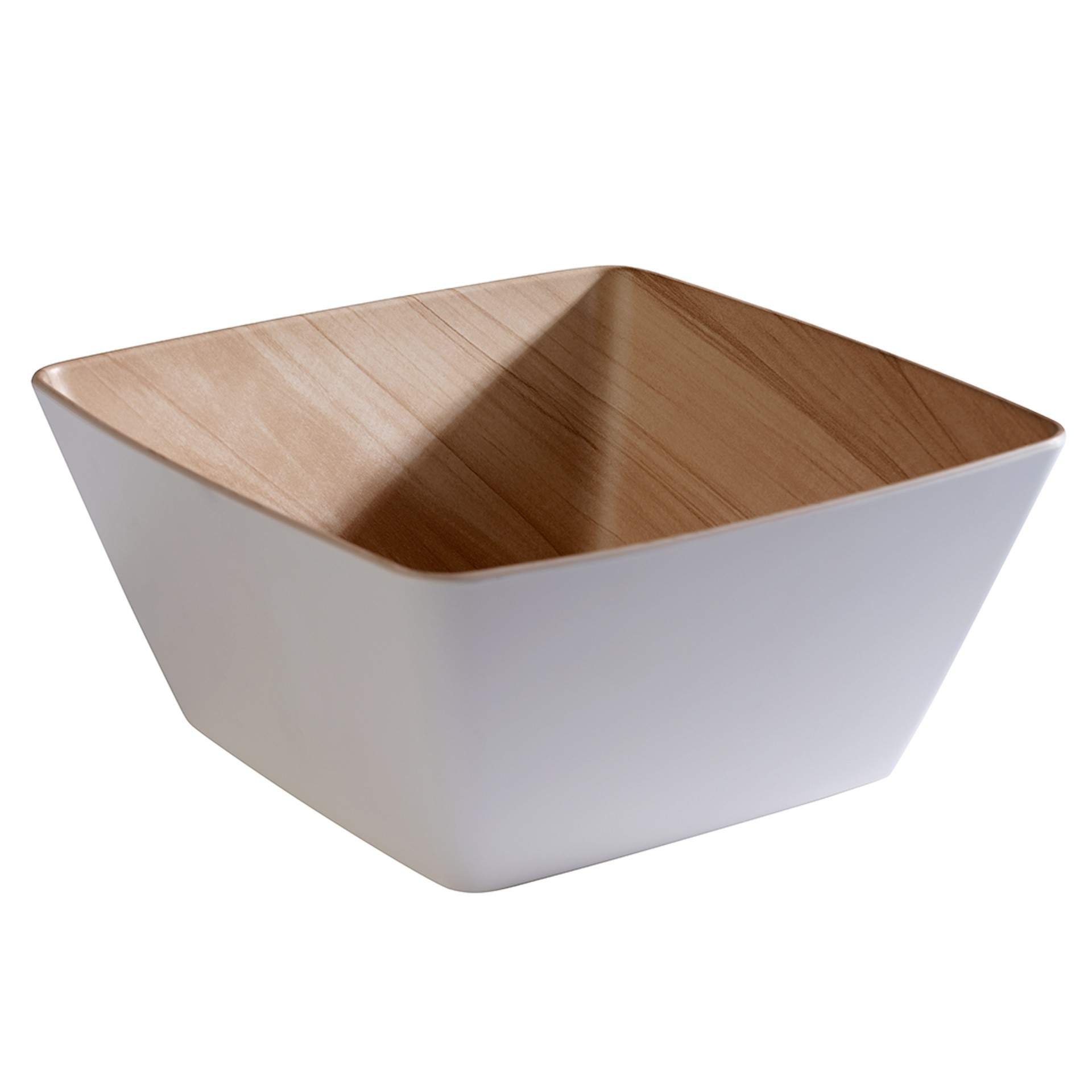 Schale - nordeuropäisches Design - Serie Frida - weiß - Abm. 25 x 25 x 12 cm - Inhalt 3,5 l - Melamin - 84592-B