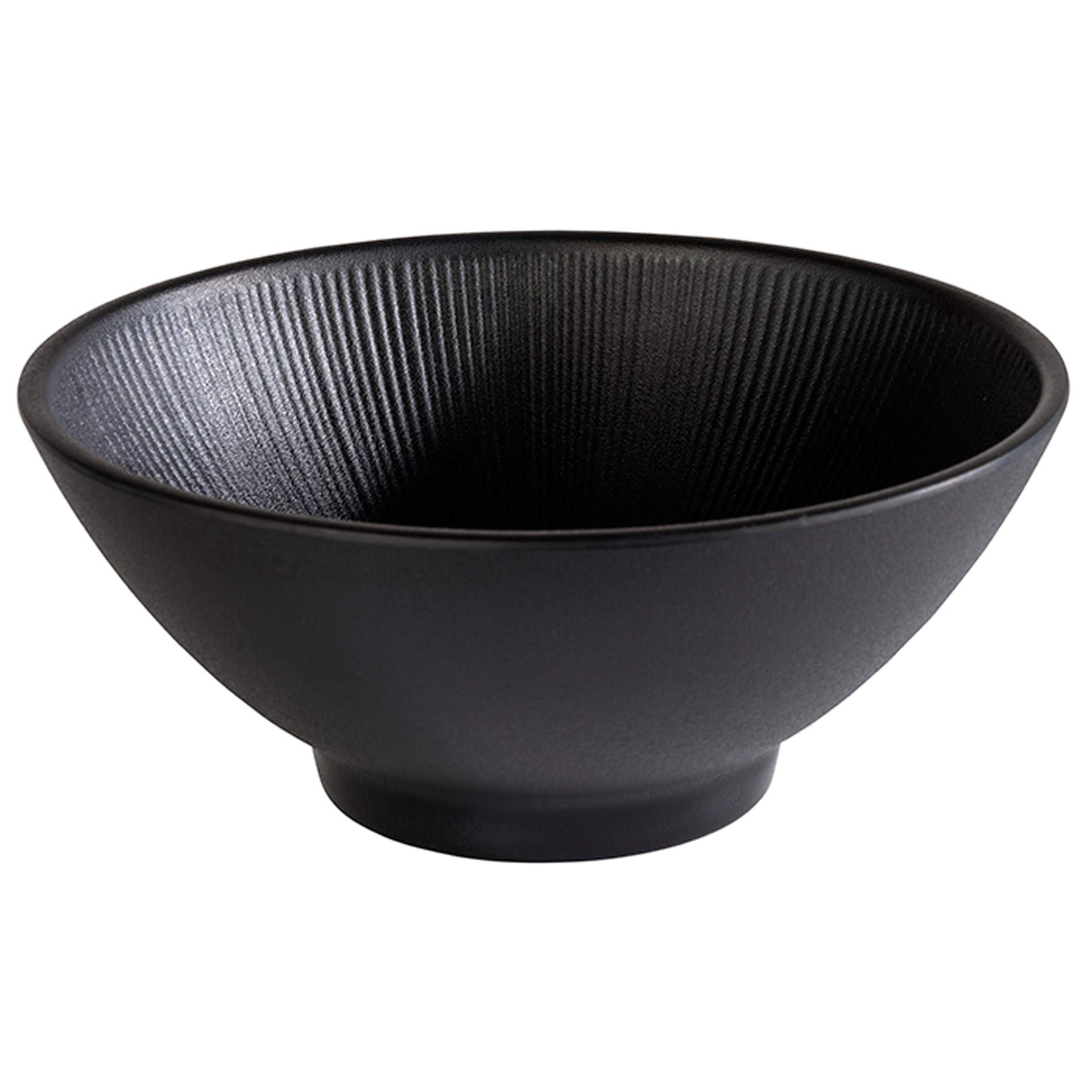 Schale - Serie Nero - schwarz - Höhe 8,0 cm - Ø 19,0 cm - Inhalt 0,9 l - Melamin - 85070-B