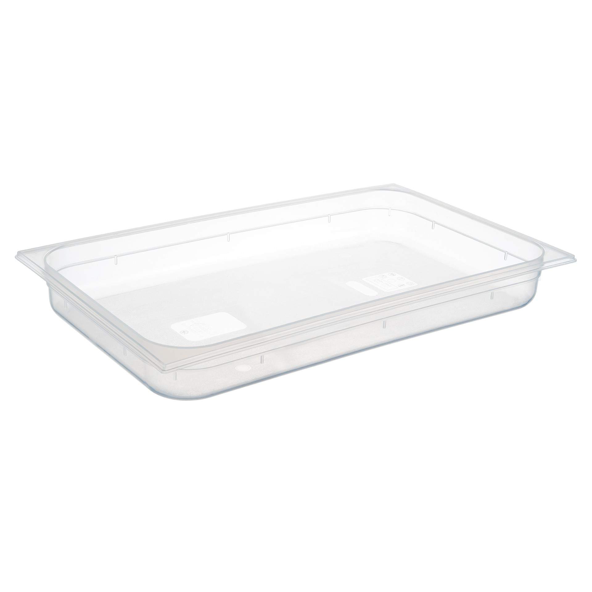 GN-Behälter - milchig-transparent - Inhalt 8,5 l - GN 1/1 (530 x 325 mm) - 65 mm - Polypropylen - 82104-B