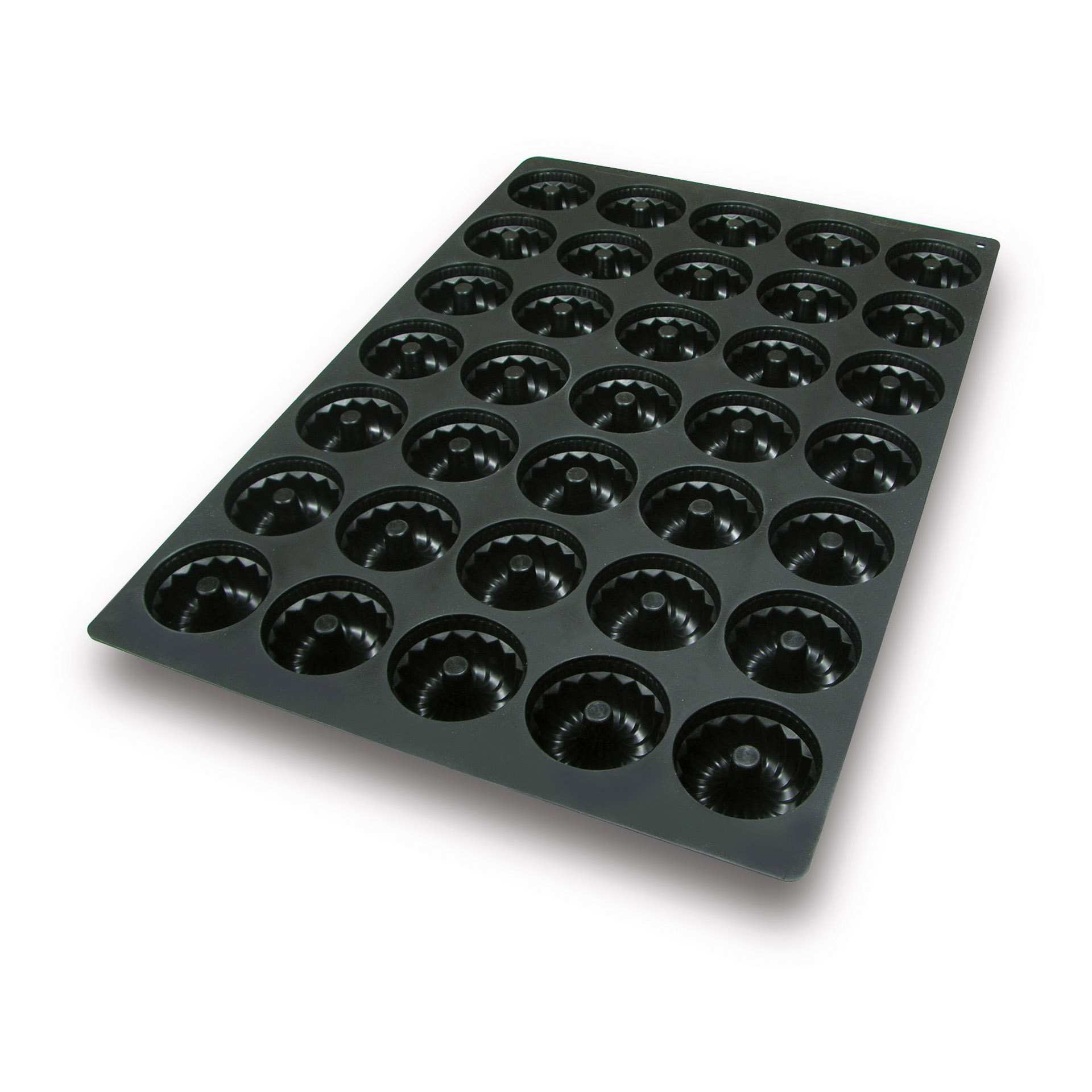 Backform - Gugelhupf - Abm. 17,5 x 30,0 x 3,0 cm - Inhalt 35 x 0,08 l - Silikon - 115347-C