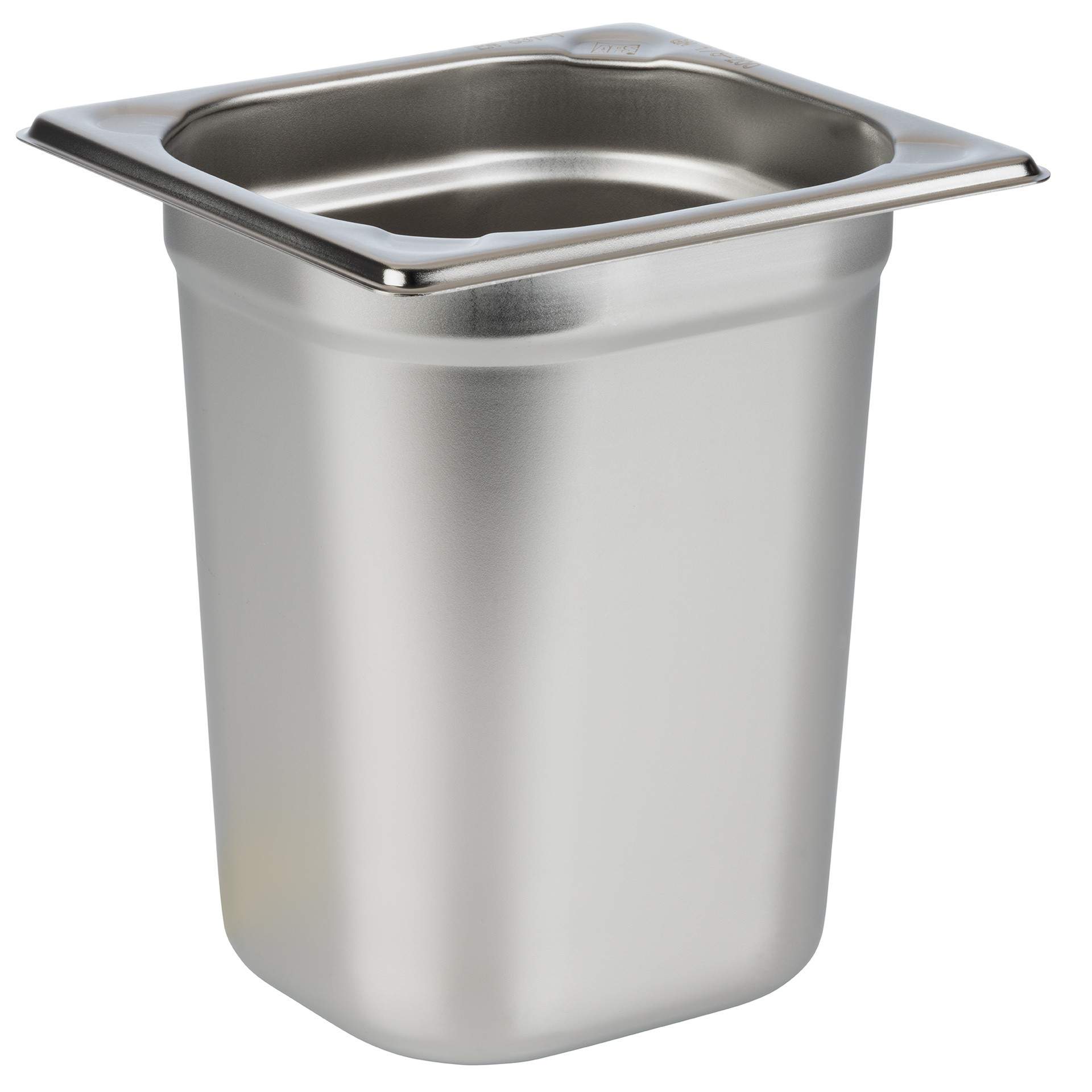 GN-Behälter - Inhalt 3,0 l - GN 1/6 (176 x 162 mm) - 200 mm - Edelstahl - 81608-B
