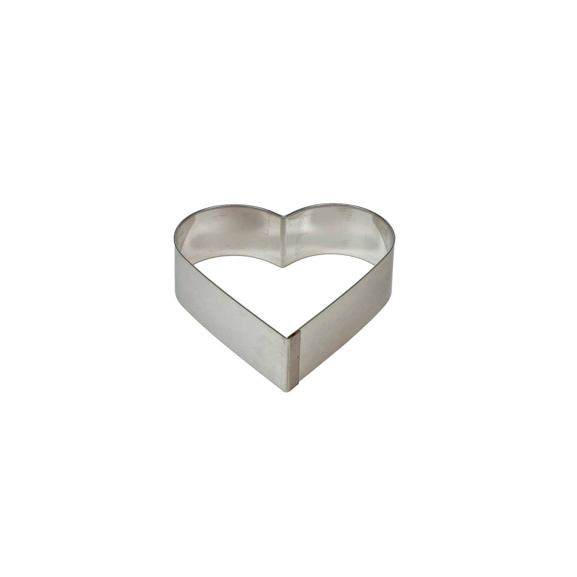 Tortenring - Herz - Abm. 16,0 x 16,0 x 5,0 cm - Aluminium - 155070-C