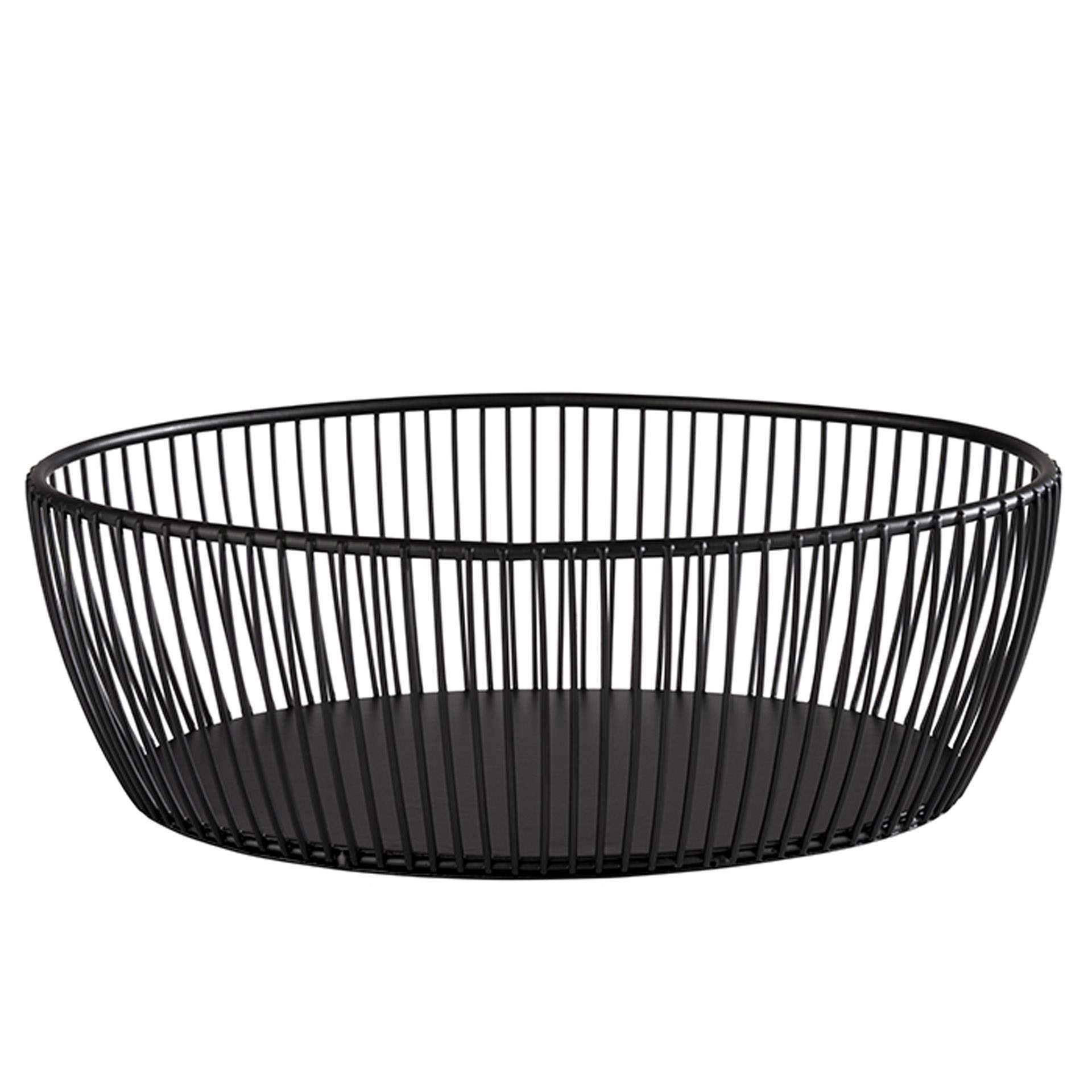 Korb - Serie Svart - schwarz - Abm. 24 x 19 x 8 cm - Metall - 30423-B