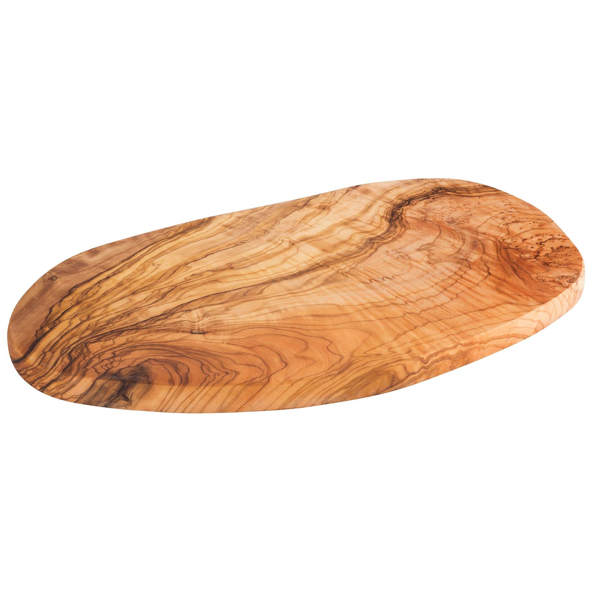 Servierbrett - Serie Olive - natur - oval - Abm. 35,0 x 20,5 x 1,5 cm - Holz - 906-B