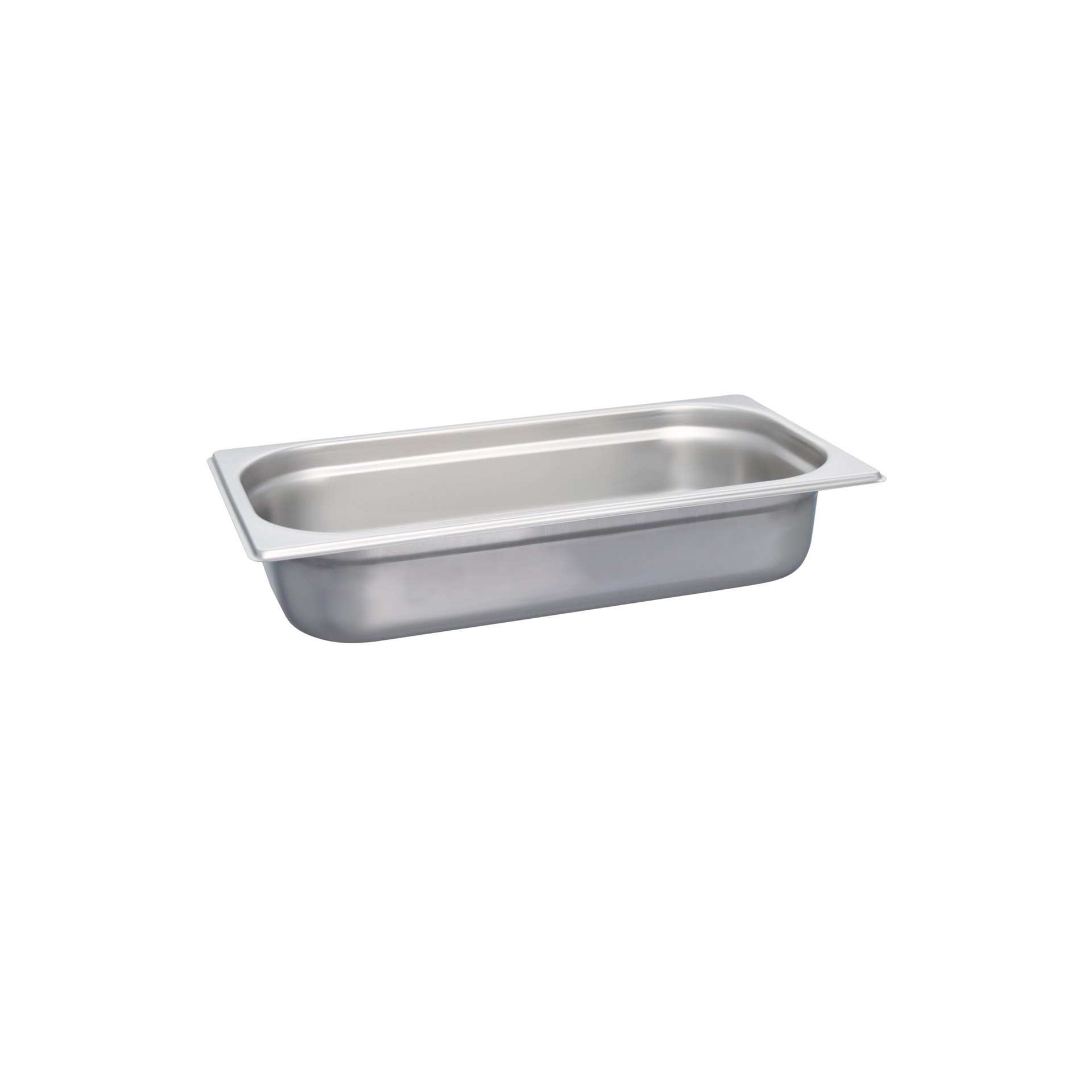 GN-Behälter - Abm. 32,5 x 17,6 x 6,5 cm - Inhalt 2,5 l - GN 1/3 (325 x 176 mm) - 65 mm - Edelstahl - 530232-C