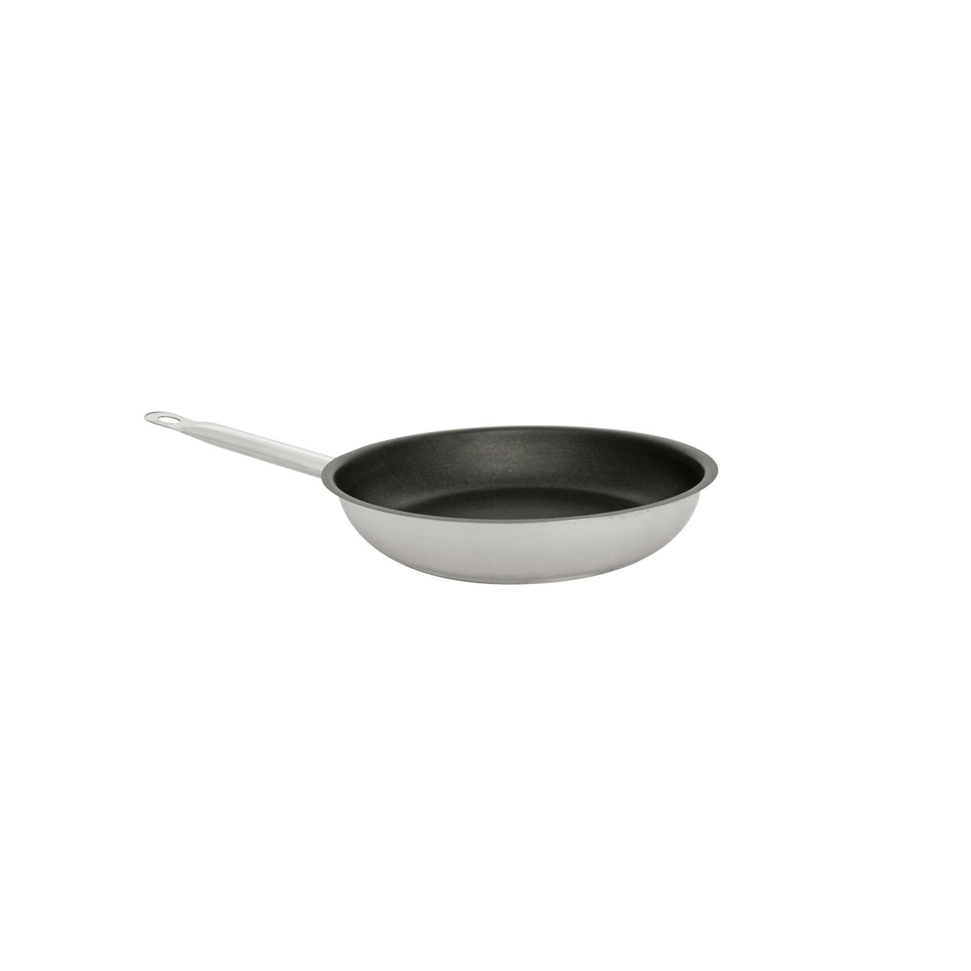 Bratpfanne - Ø 240 mm - Abm. 45,7 x 26,0 x 5,8 cm - Edelstahl - 531050-C