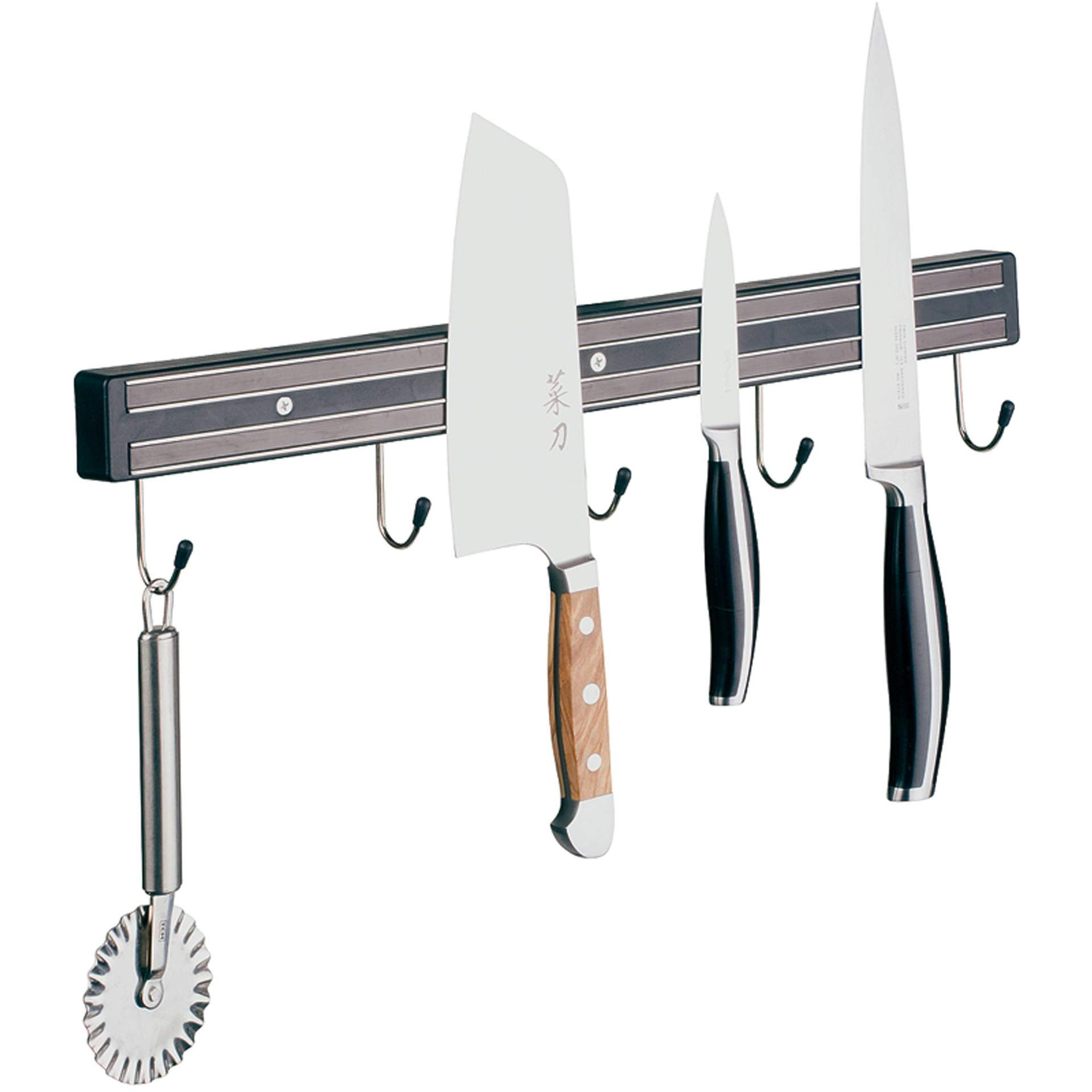 Magnet-Messerhalter - mit Zubehör - schwarz - Abm. 45,0 cm - Polypropylen - 88911-B