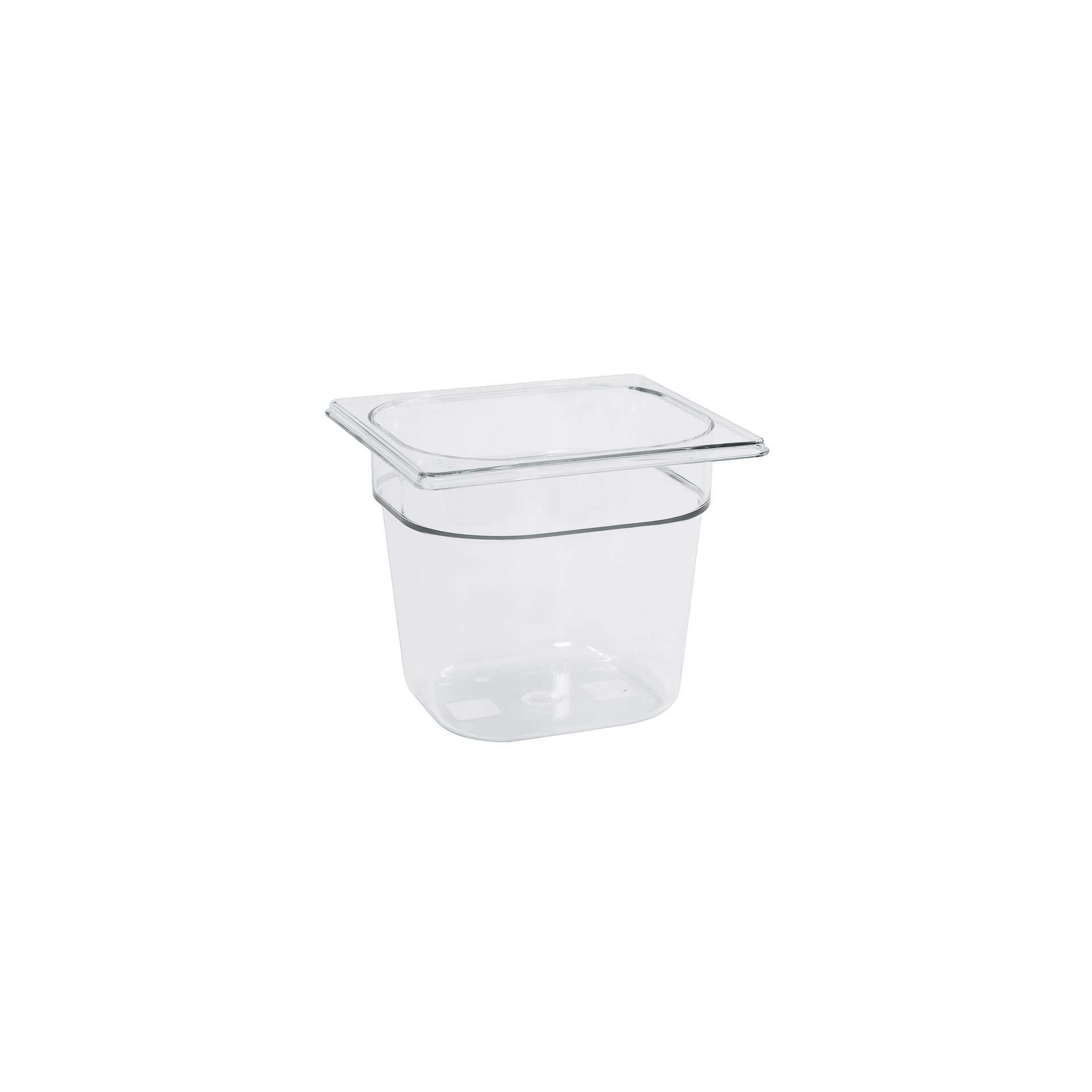 GN-Behälter - Abm. 17,6 x 16,2 x 15,0 cm - Inhalt 2,3 l - GN 1/6 (176 x 162 mm) - 150 mm - Polycarbonat - 530142-C