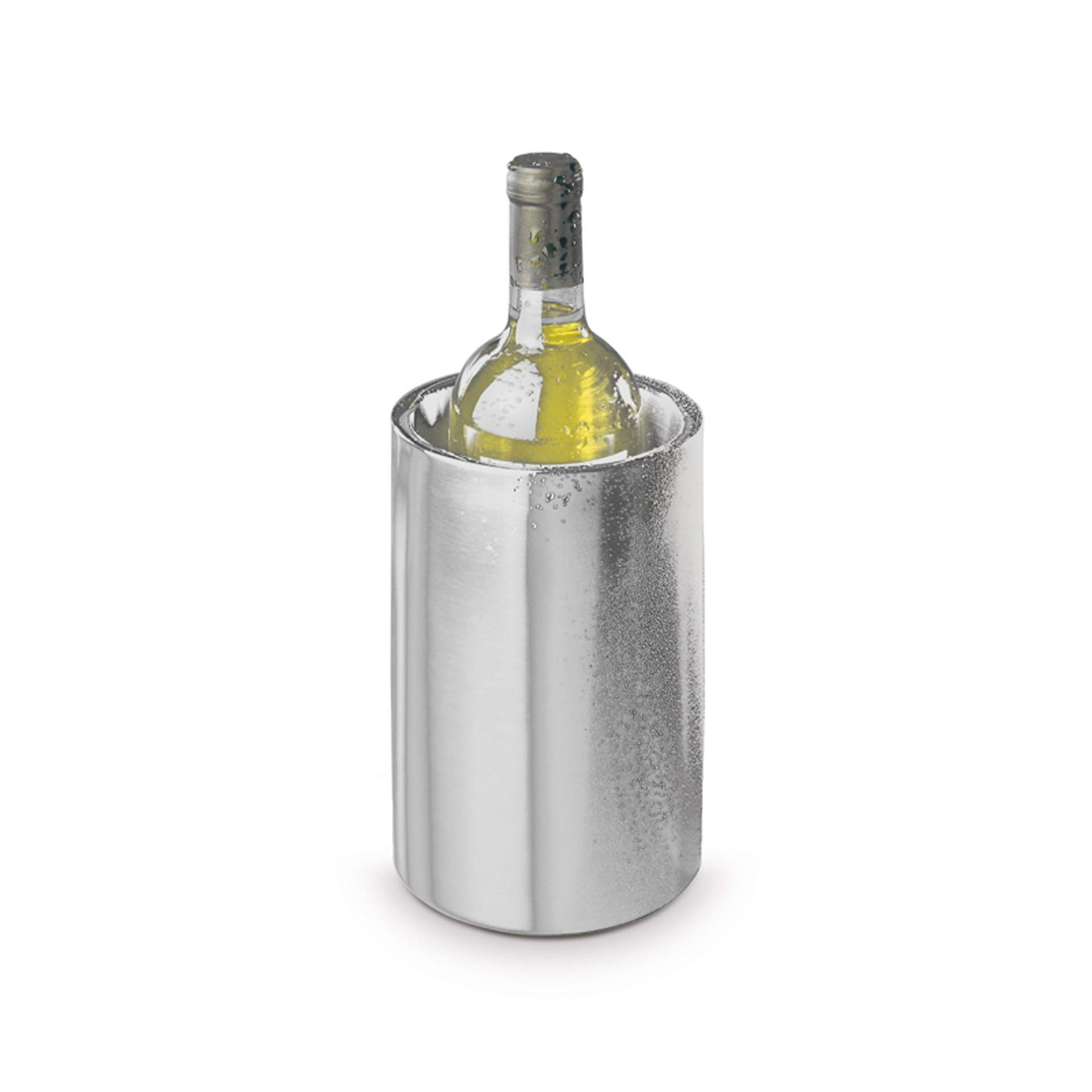Flaschenkühler - matt poliert - Abm. 20,0 cm - Ø 12,0 cm - Edelstahl - 36030-B
