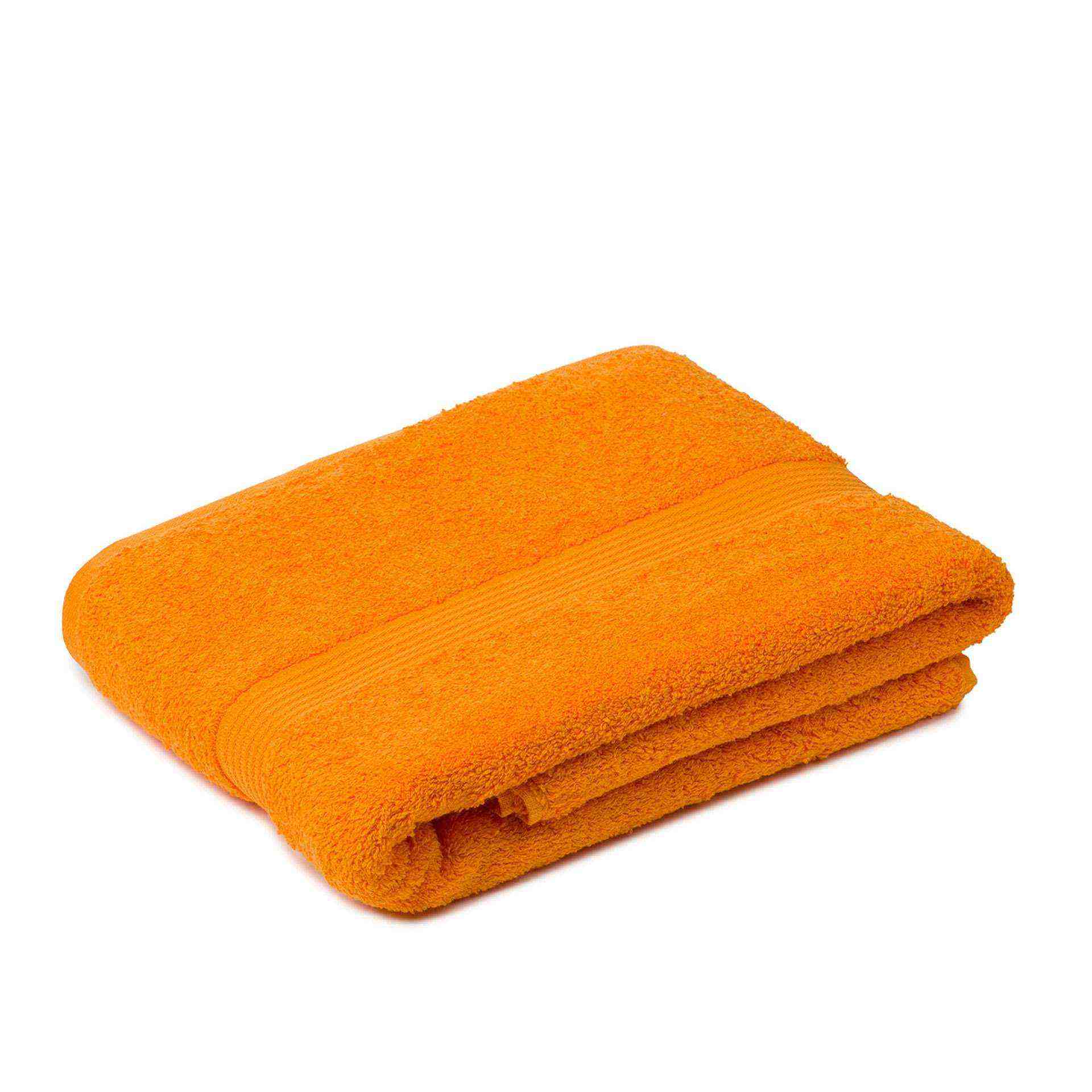 Badetuch - Uni - Serie NEW YORK - orange - Abm. 100 x 150 cm - Baumwolle - 550-0764-6-D