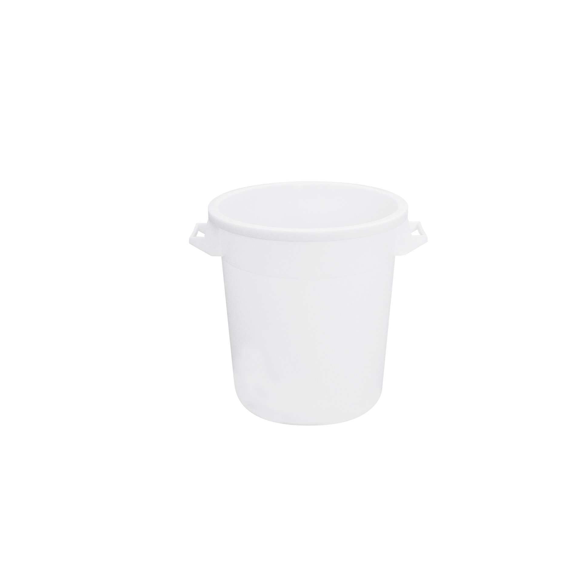 Kübel - mit 2 Griffen - weiß - Abm. 45,5 x 45,5 x 47,0 cm - Inhalt 50 l - Polyethylen - 202010-C